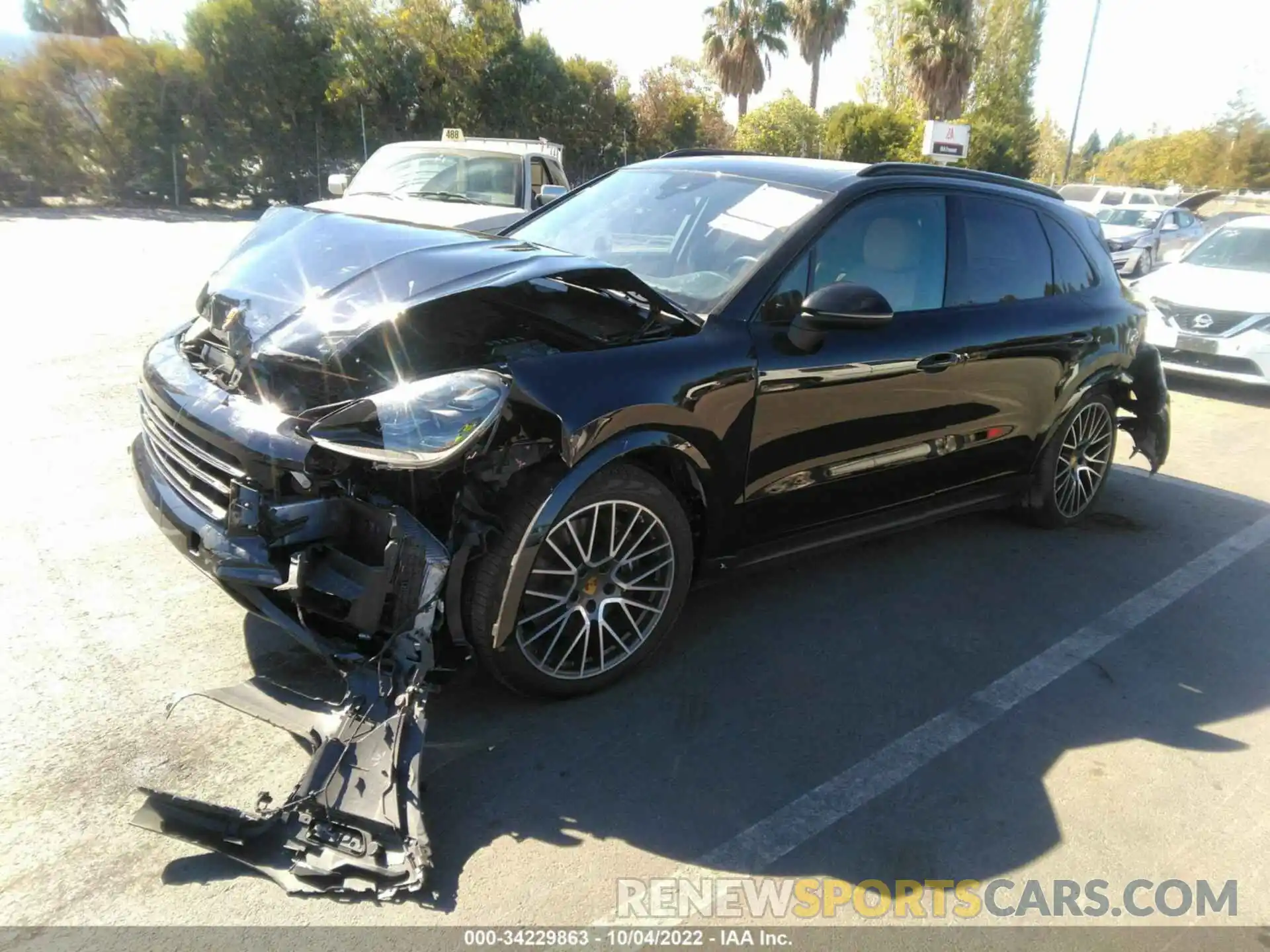 2 Photograph of a damaged car WP1AA2AY7MDA01502 PORSCHE CAYENNE 2021