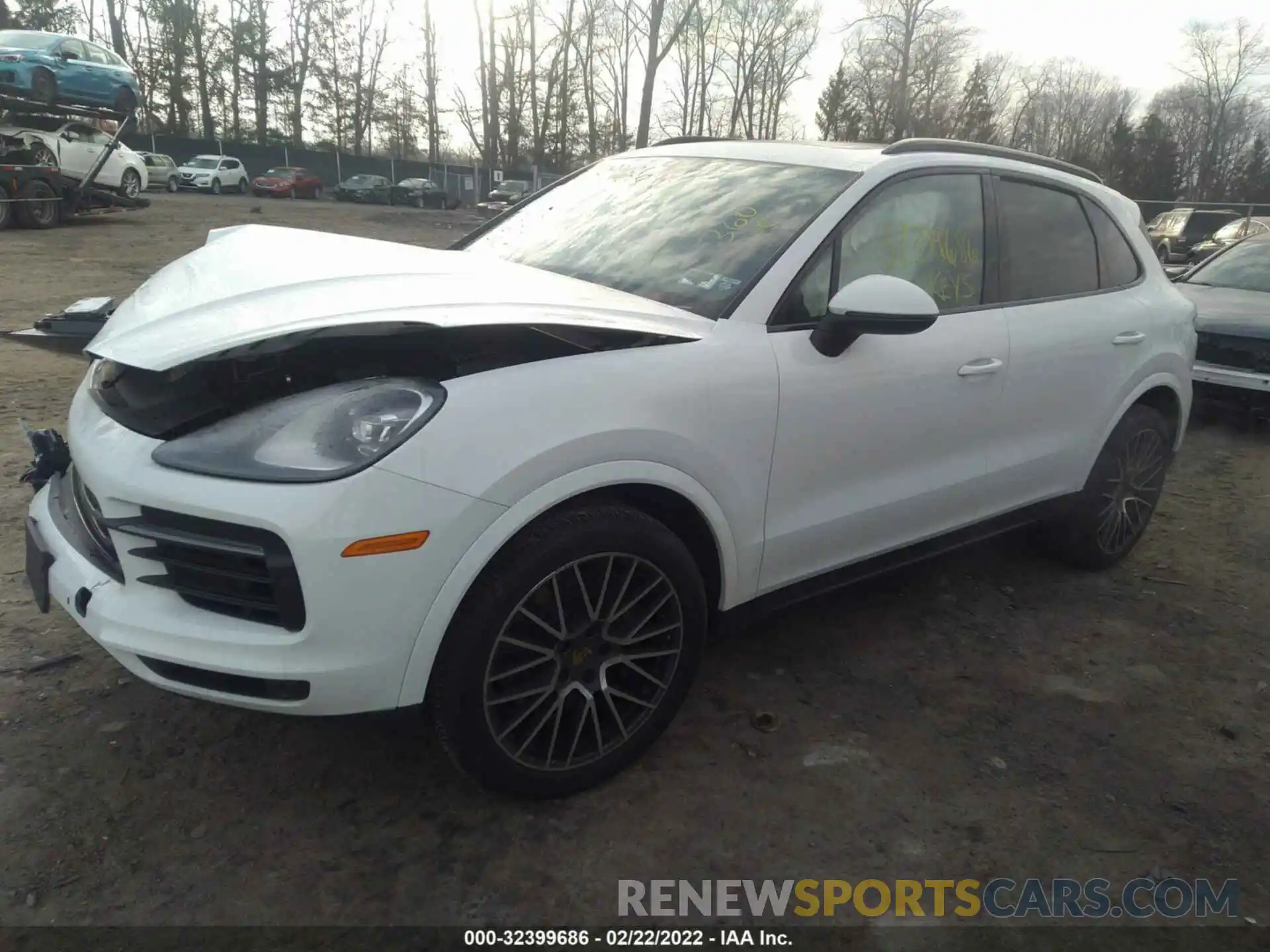 2 Фотография поврежденного автомобиля WP1AA2AY7MDA08577 PORSCHE CAYENNE 2021