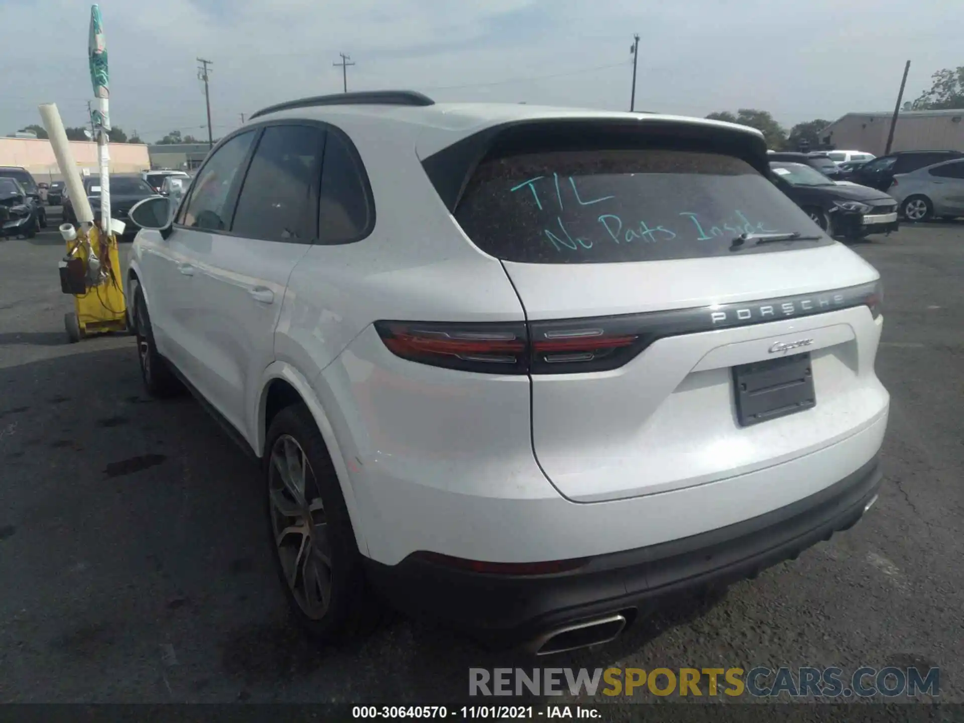 3 Photograph of a damaged car WP1AA2AY8MDA01699 PORSCHE CAYENNE 2021