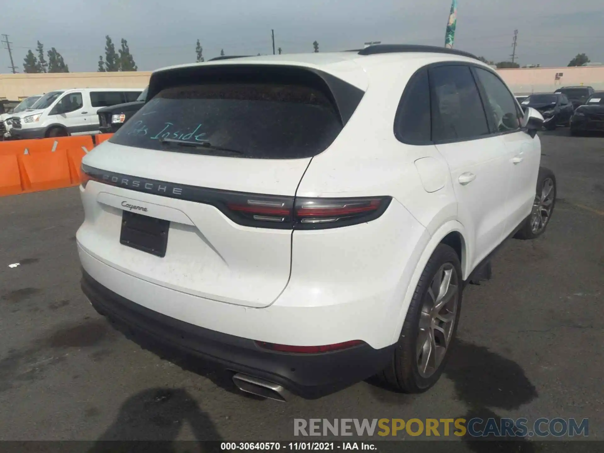 4 Фотография поврежденного автомобиля WP1AA2AY8MDA01699 PORSCHE CAYENNE 2021