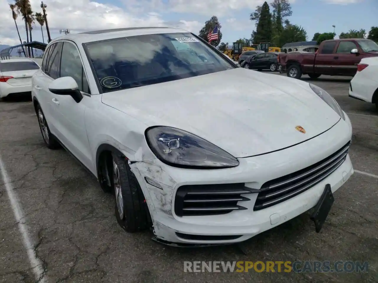 1 Фотография поврежденного автомобиля WP1AA2AY8MDA05333 PORSCHE CAYENNE 2021