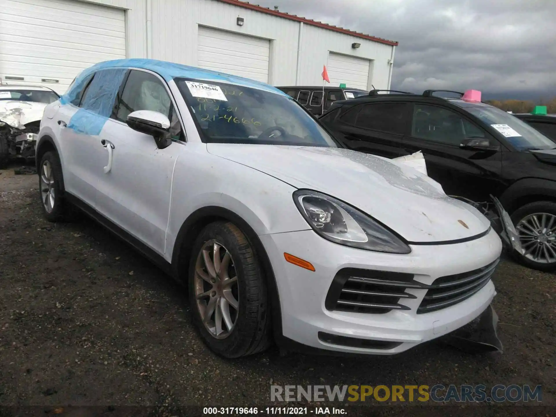 1 Photograph of a damaged car WP1AA2AY8MDA07227 PORSCHE CAYENNE 2021