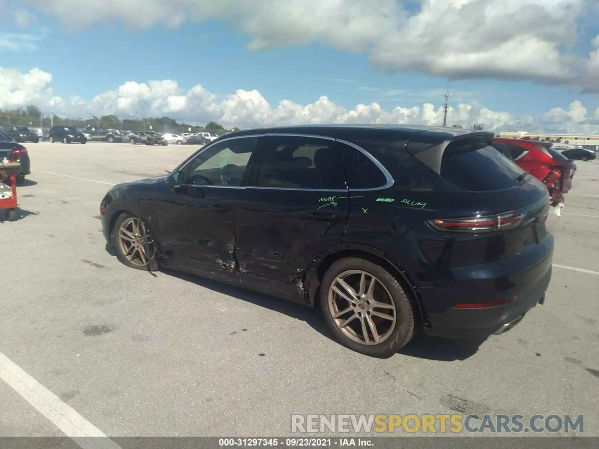 3 Photograph of a damaged car WP1AA2AY9MDA03249 PORSCHE CAYENNE 2021