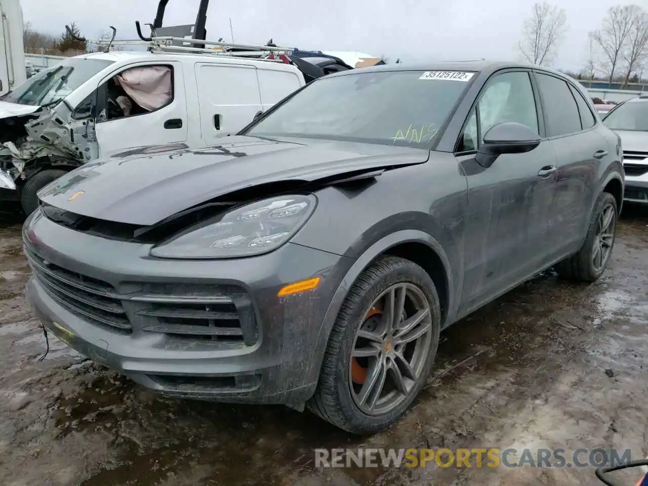 2 Фотография поврежденного автомобиля WP1AA2AY9MDA09004 PORSCHE CAYENNE 2021