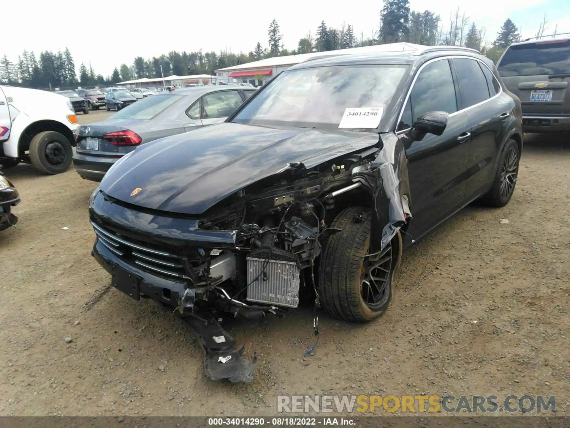 2 Photograph of a damaged car WP1AA2AYXMDA03454 PORSCHE CAYENNE 2021