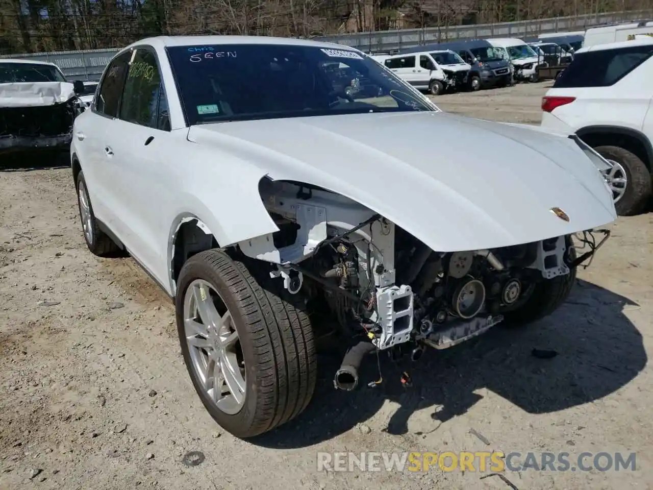 1 Photograph of a damaged car WP1AA2AYXMDA03616 PORSCHE CAYENNE 2021