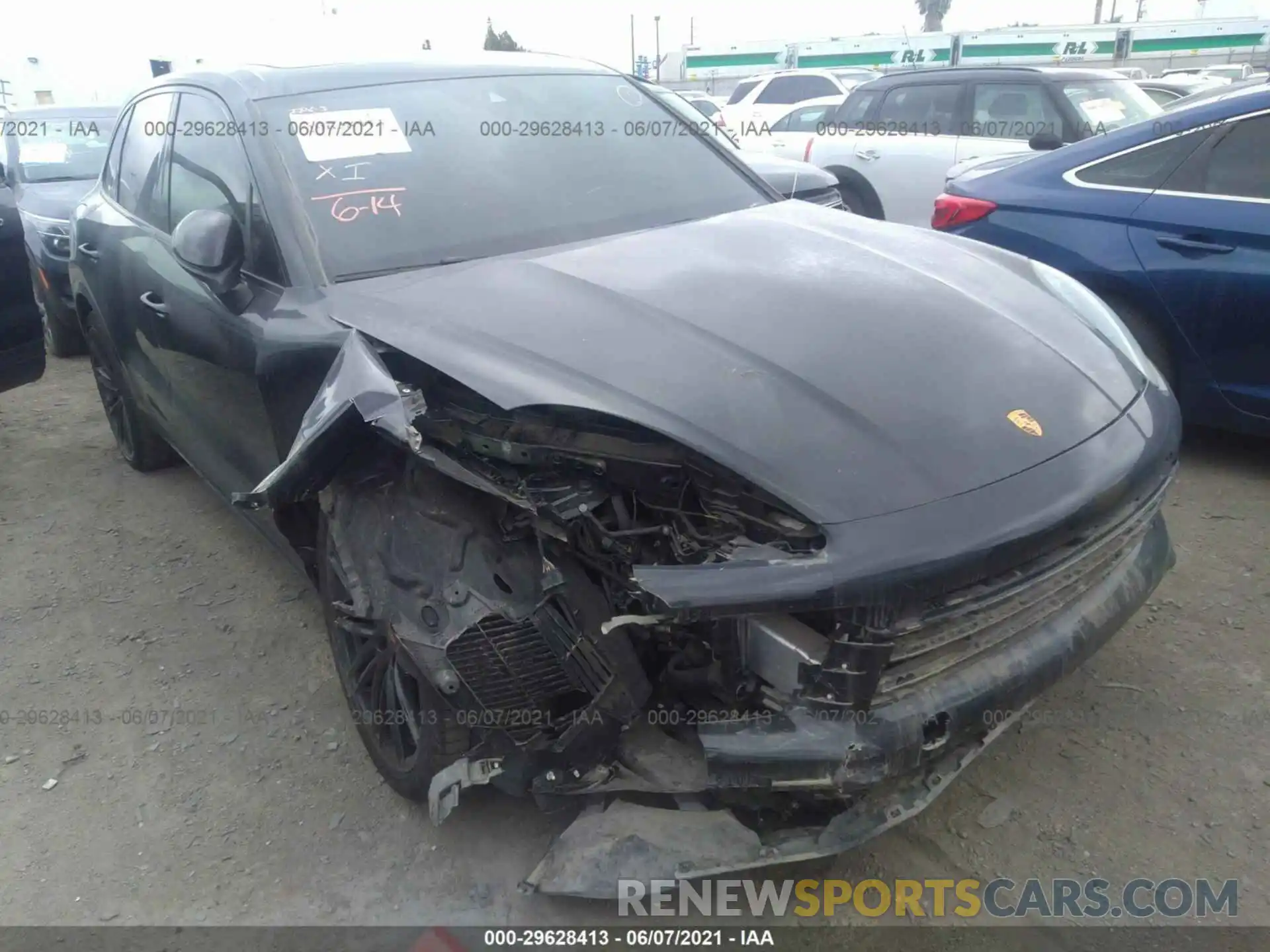 1 Photograph of a damaged car WP1AB2AY2MDA27552 PORSCHE CAYENNE 2021