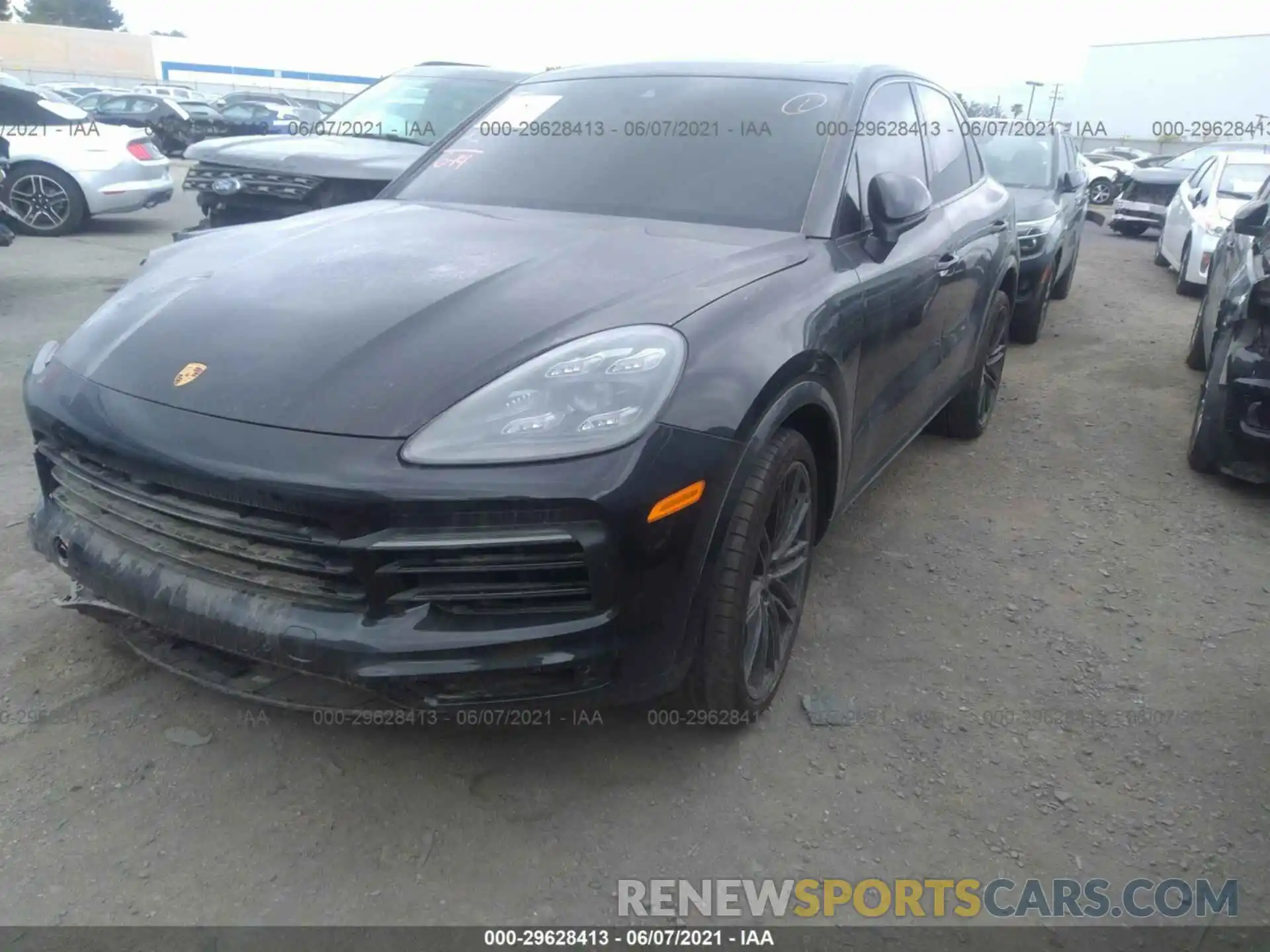 2 Фотография поврежденного автомобиля WP1AB2AY2MDA27552 PORSCHE CAYENNE 2021