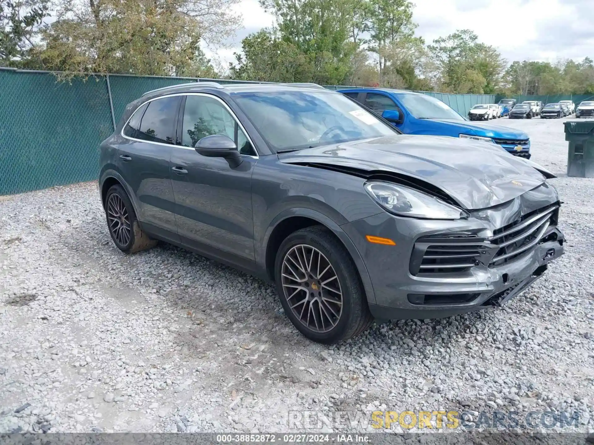 1 Photograph of a damaged car WP1AB2AY3MDA28807 PORSCHE CAYENNE 2021