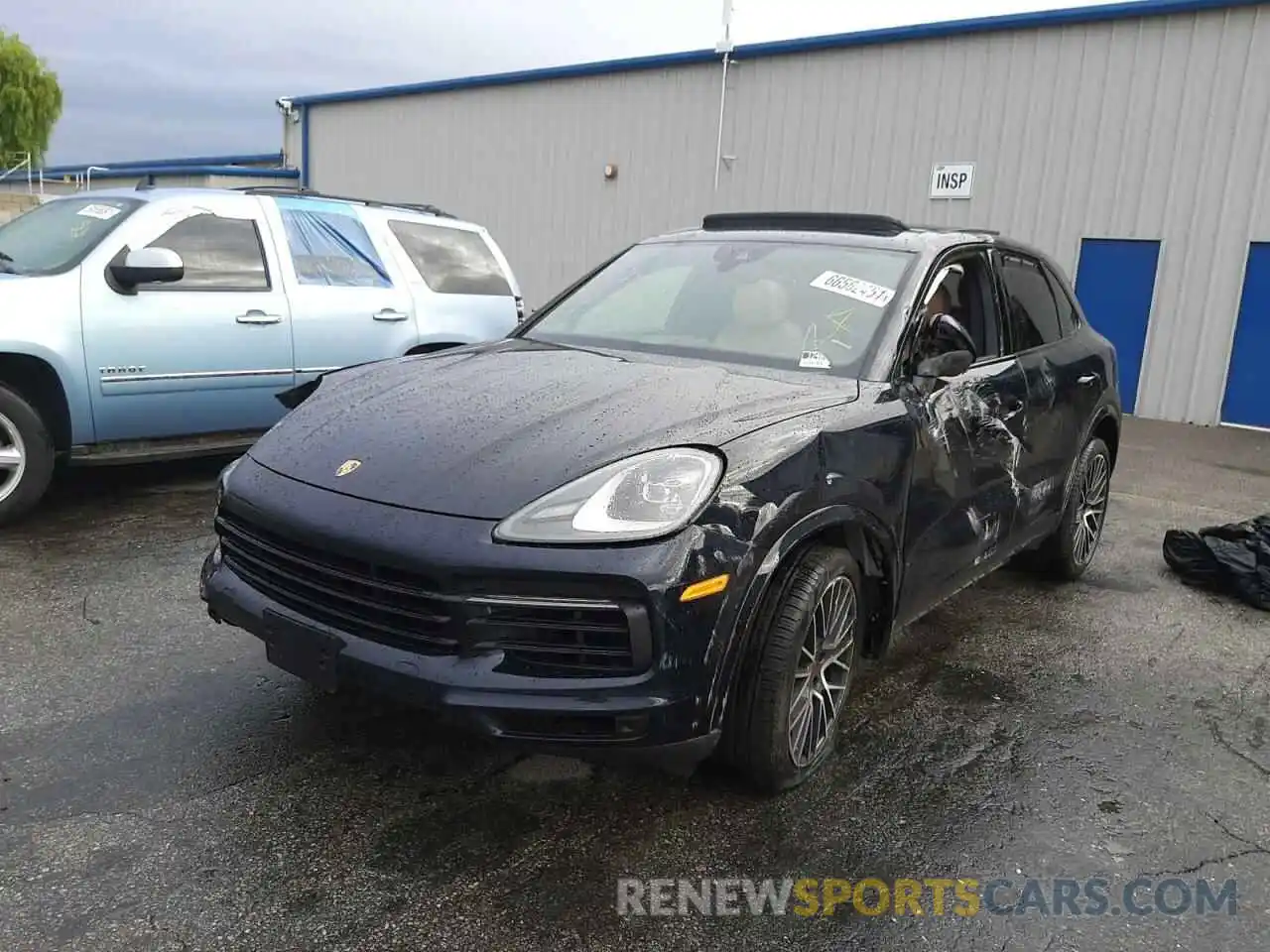 2 Photograph of a damaged car WP1AB2AY4MDA27682 PORSCHE CAYENNE 2021