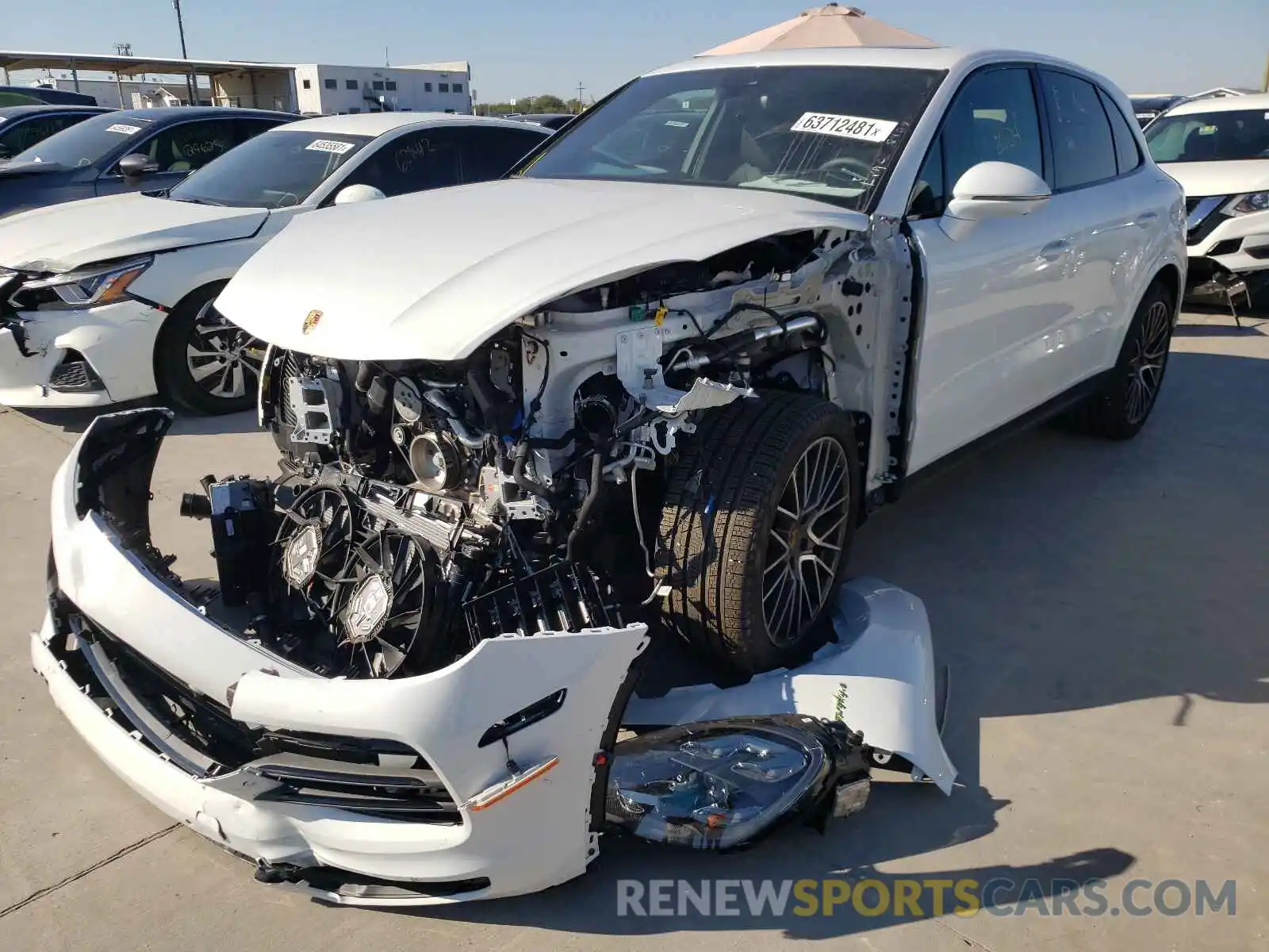 2 Photograph of a damaged car WP1AE2AY7MDA24315 PORSCHE CAYENNE 2021