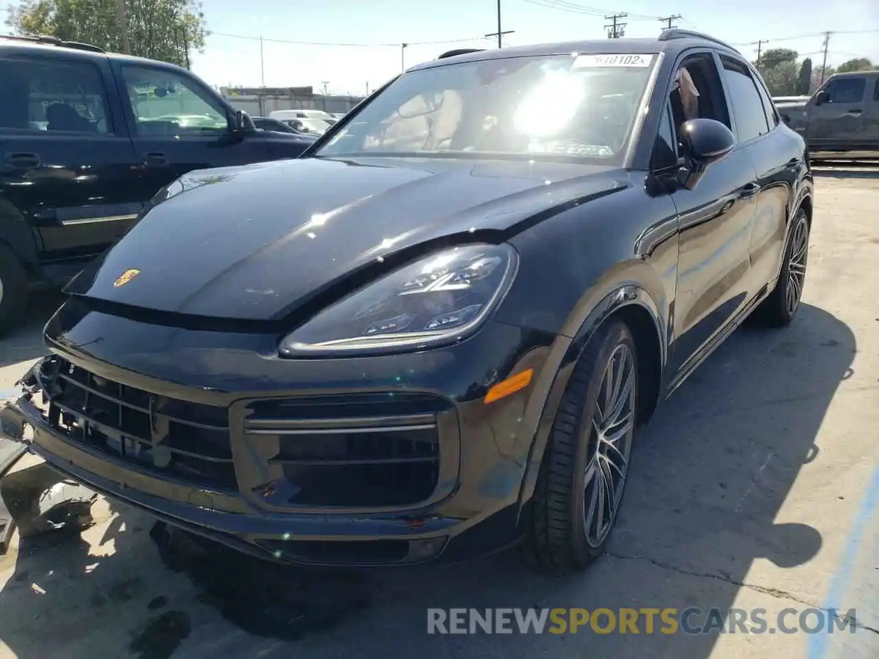 2 Фотография поврежденного автомобиля WP1AF2AY3MDA36698 PORSCHE CAYENNE 2021