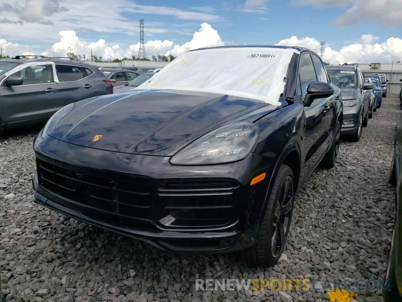 2 Фотография поврежденного автомобиля WP1AF2AY5MDA36038 PORSCHE CAYENNE 2021