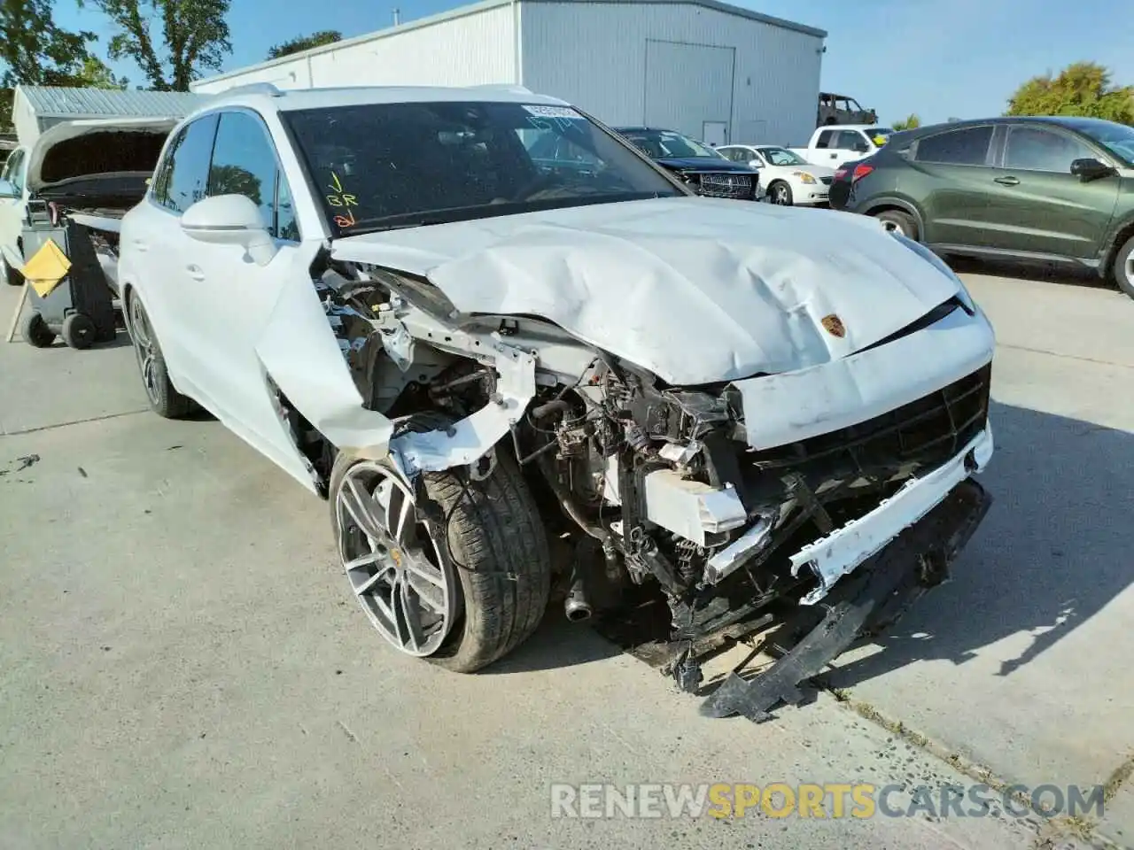 1 Photograph of a damaged car WP1AF2AY7MDA36378 PORSCHE CAYENNE 2021