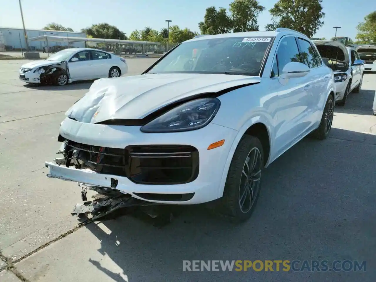 2 Photograph of a damaged car WP1AF2AY7MDA36378 PORSCHE CAYENNE 2021