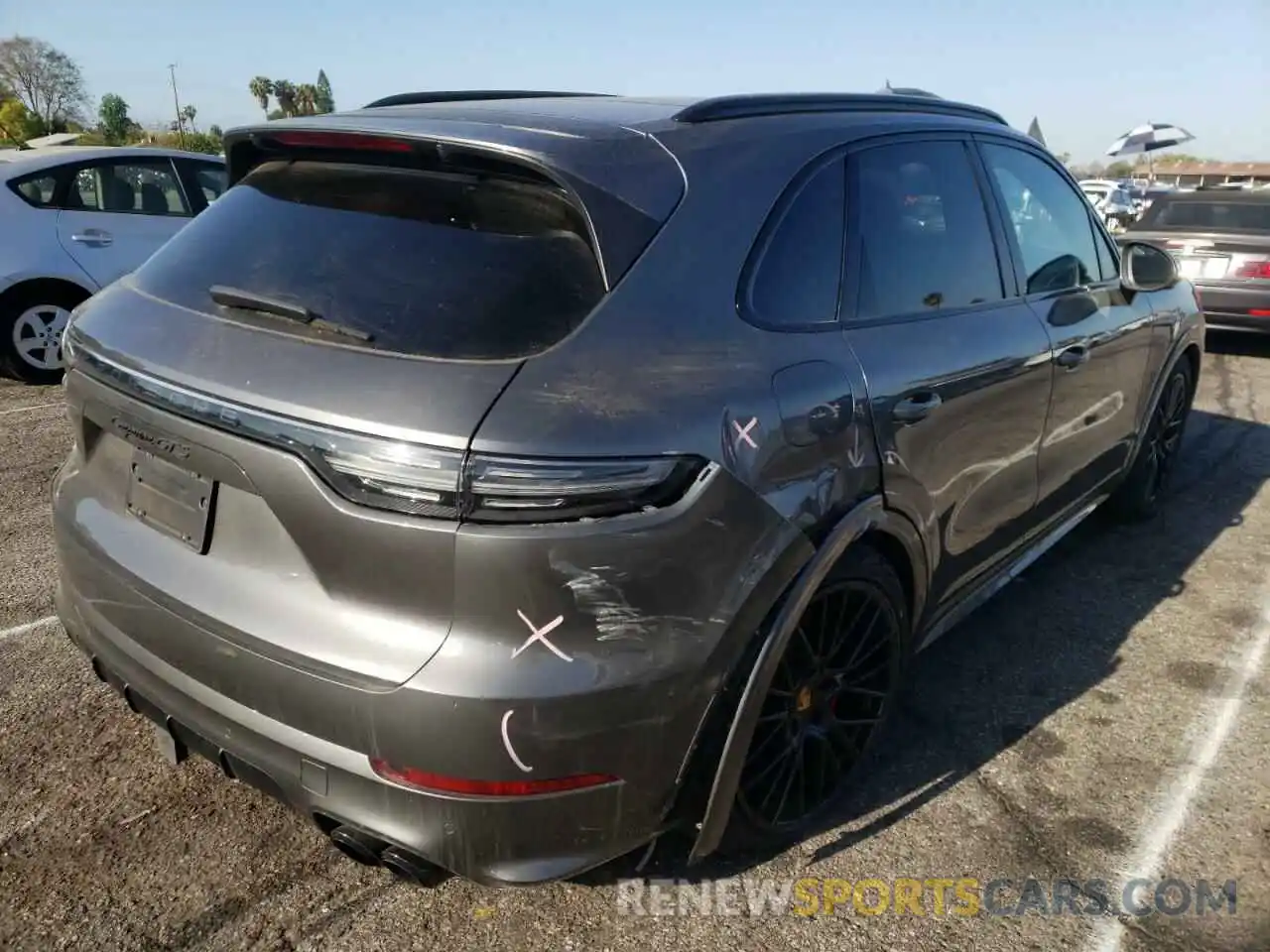 4 Фотография поврежденного автомобиля WP1AG2AY2MDA33885 PORSCHE CAYENNE 2021