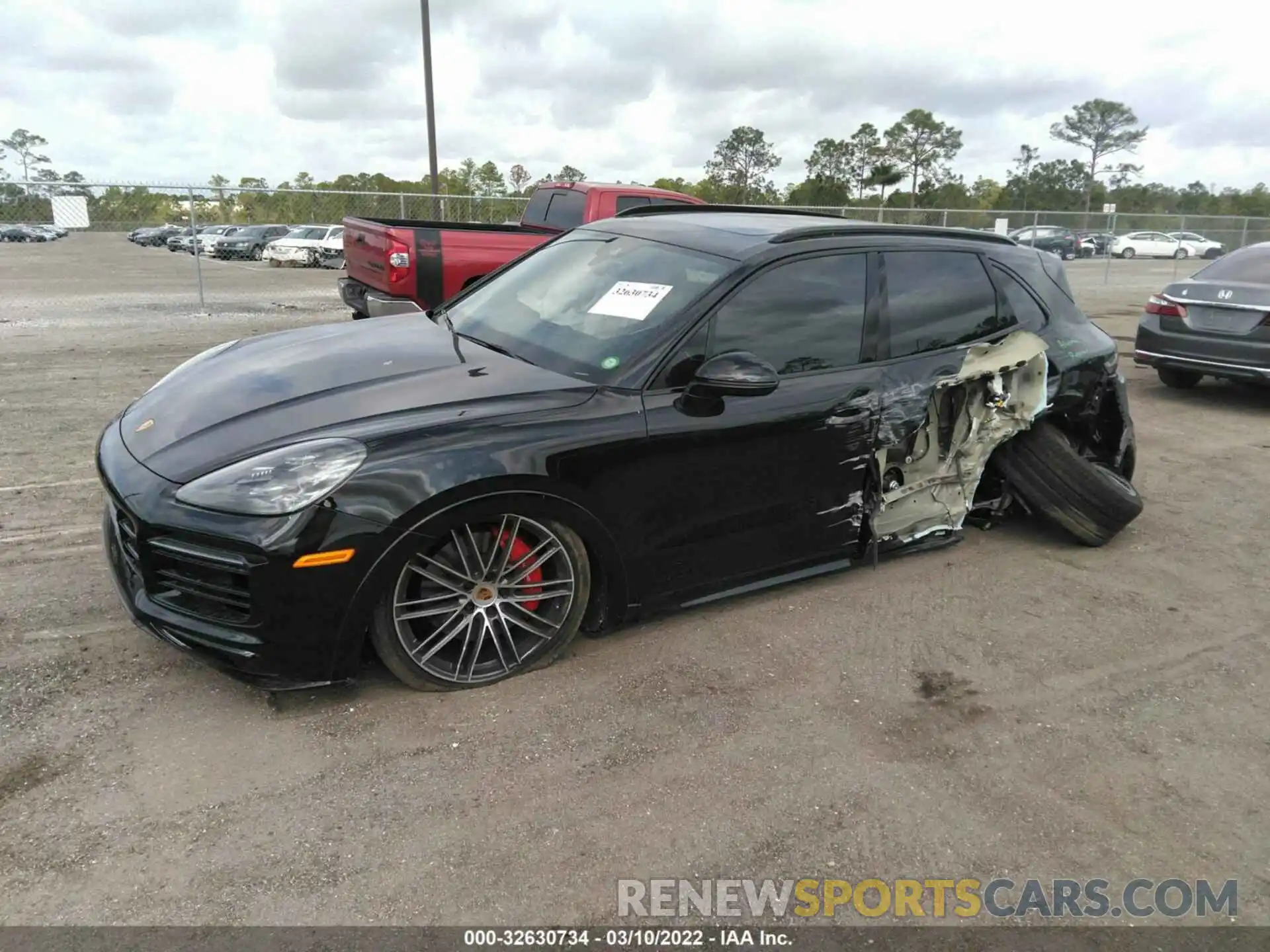 2 Photograph of a damaged car WP1AG2AY3MDA33233 PORSCHE CAYENNE 2021