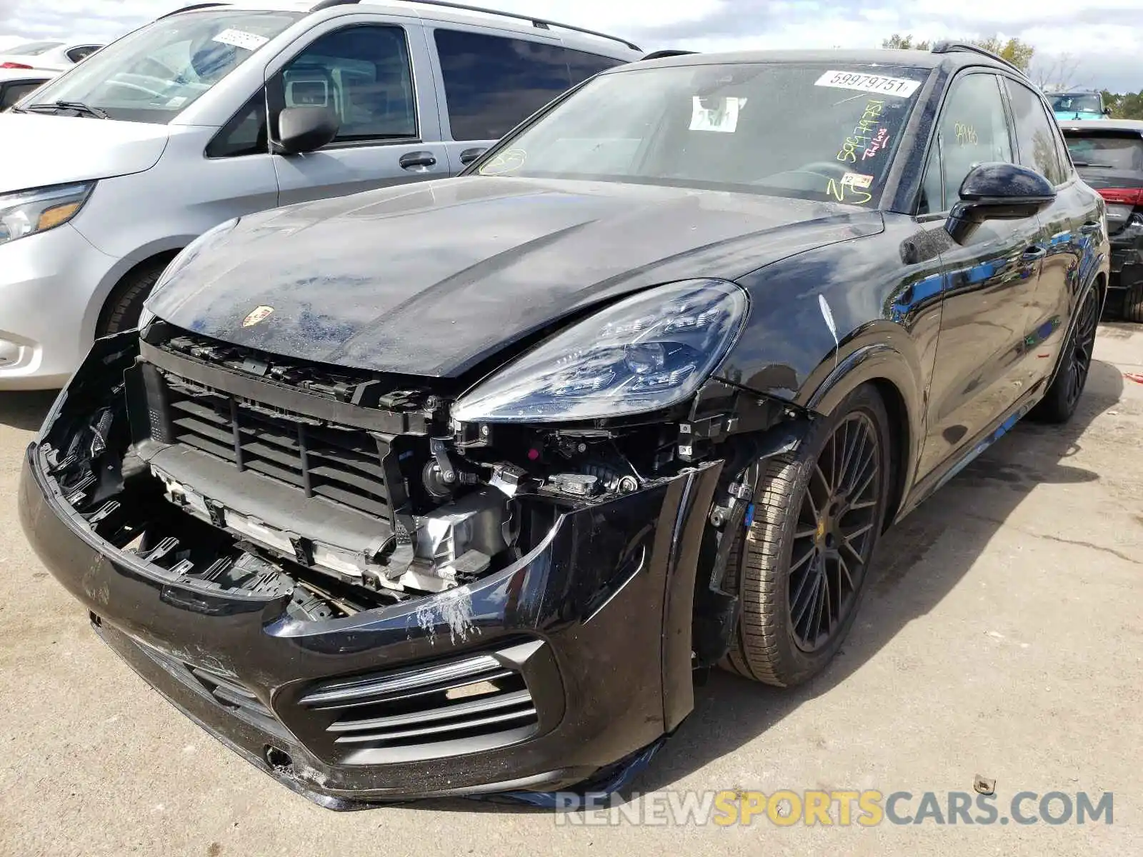 2 Photograph of a damaged car WP1AG2AY3MDA34219 PORSCHE CAYENNE 2021