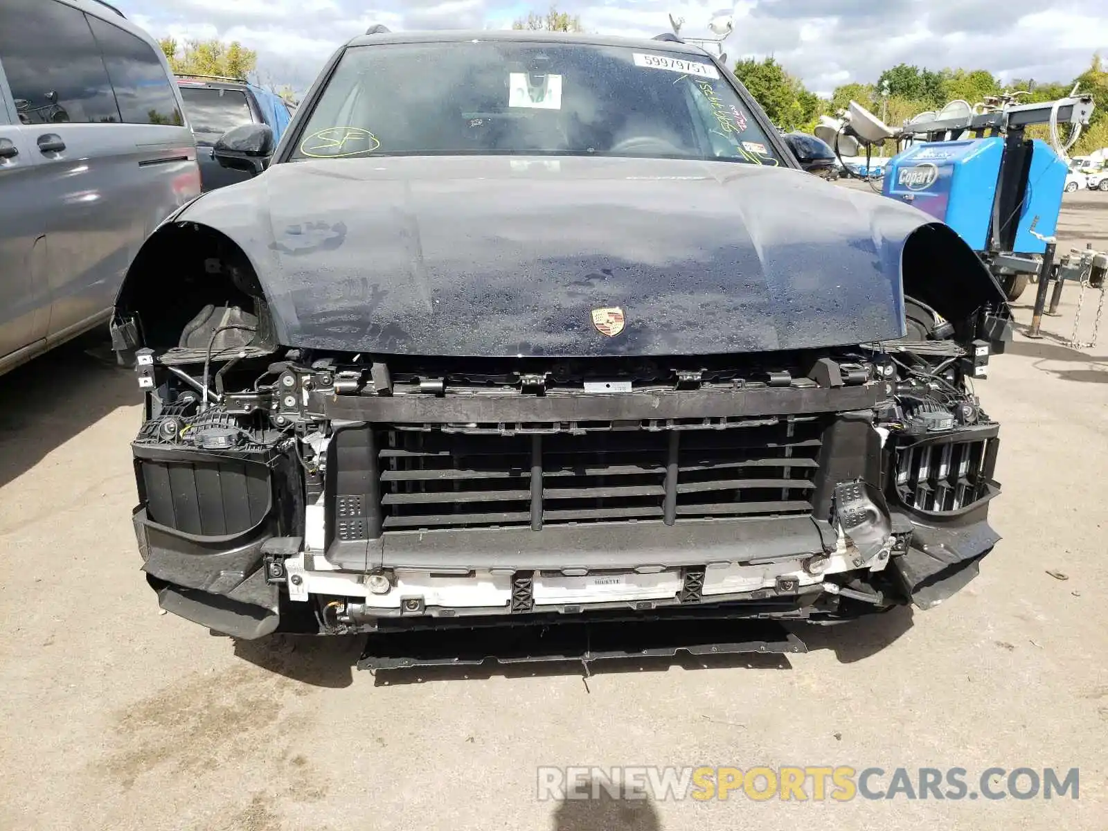 9 Photograph of a damaged car WP1AG2AY3MDA34219 PORSCHE CAYENNE 2021