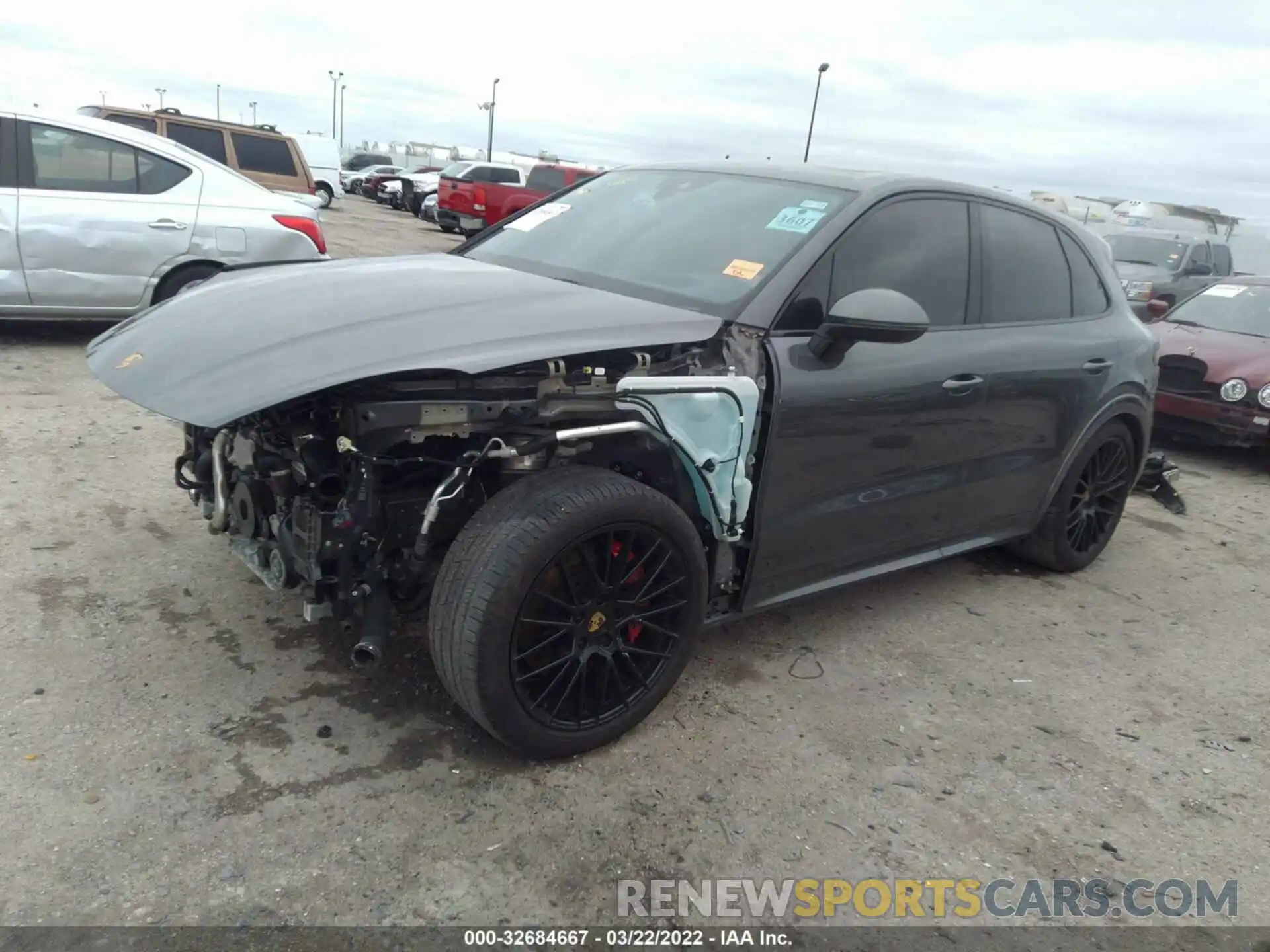 2 Photograph of a damaged car WP1AG2AY5MDA33248 PORSCHE CAYENNE 2021