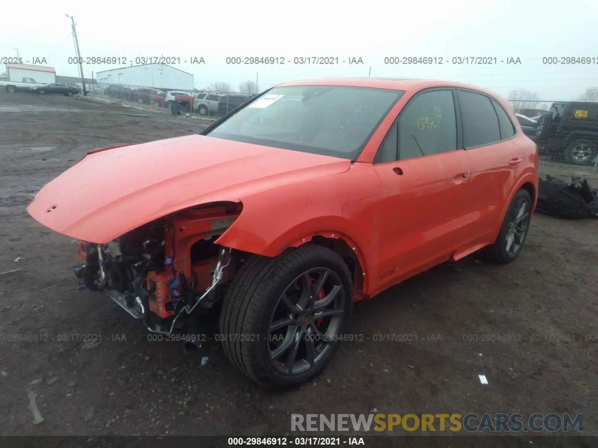 2 Photograph of a damaged car WP1AG2AY9MDA33317 PORSCHE CAYENNE 2021