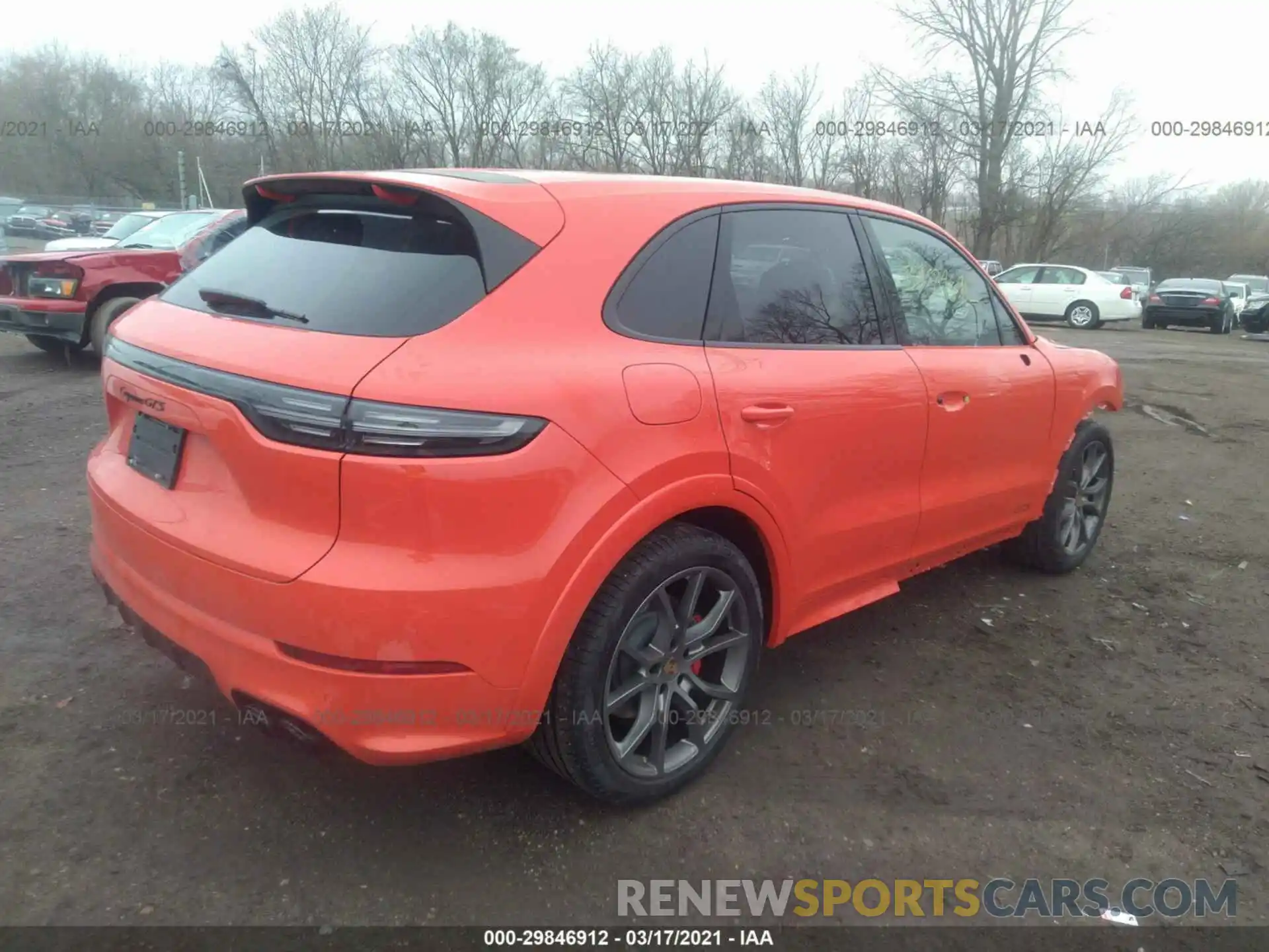 4 Photograph of a damaged car WP1AG2AY9MDA33317 PORSCHE CAYENNE 2021