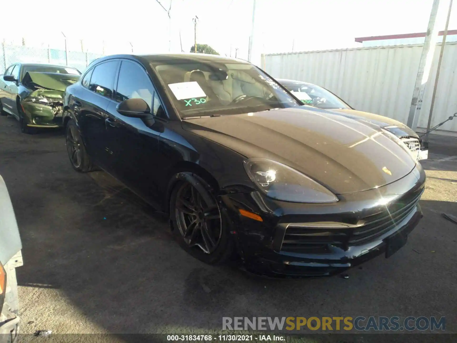 1 Photograph of a damaged car WP1BA2AY0MDA42316 PORSCHE CAYENNE 2021