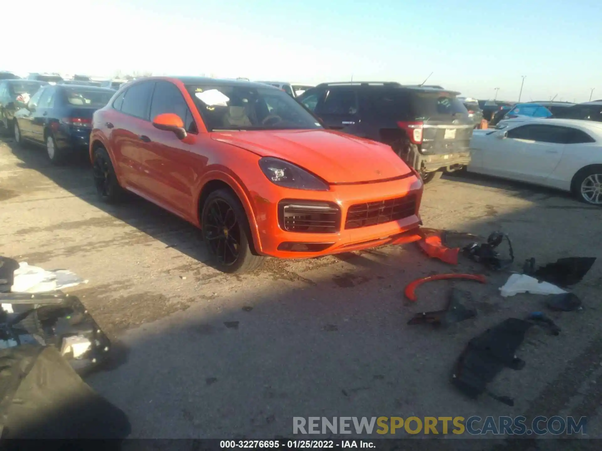 1 Photograph of a damaged car WP1BA2AY0MDA43269 PORSCHE CAYENNE 2021