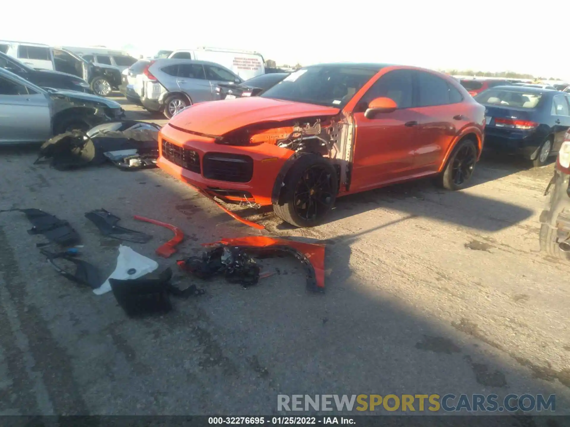 2 Photograph of a damaged car WP1BA2AY0MDA43269 PORSCHE CAYENNE 2021