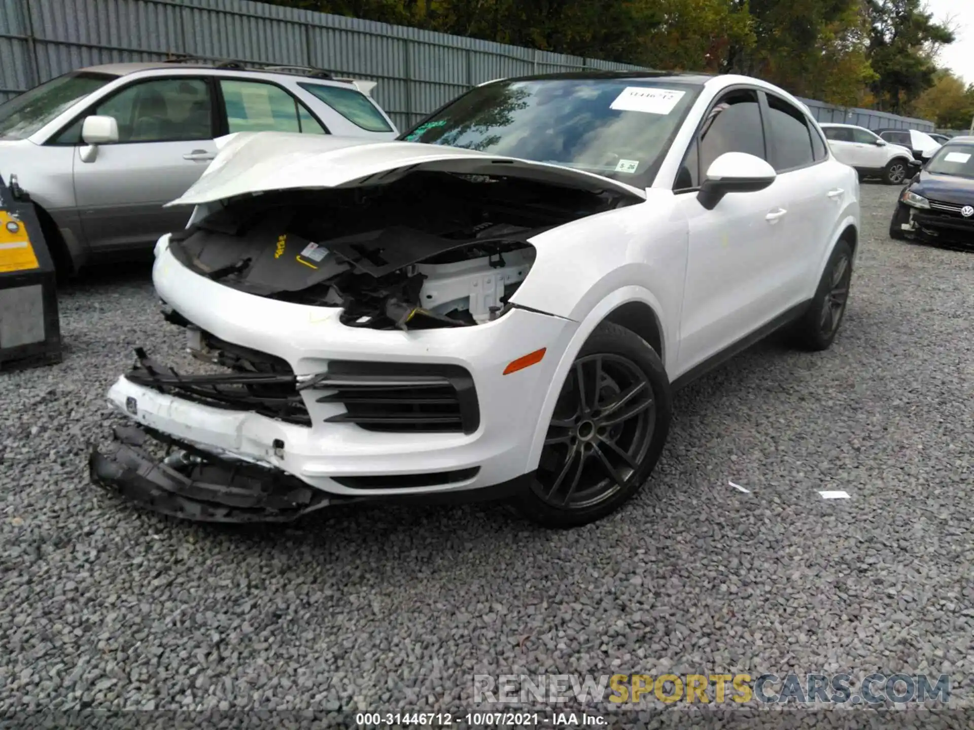 2 Photograph of a damaged car WP1BA2AY1MDA42311 PORSCHE CAYENNE 2021