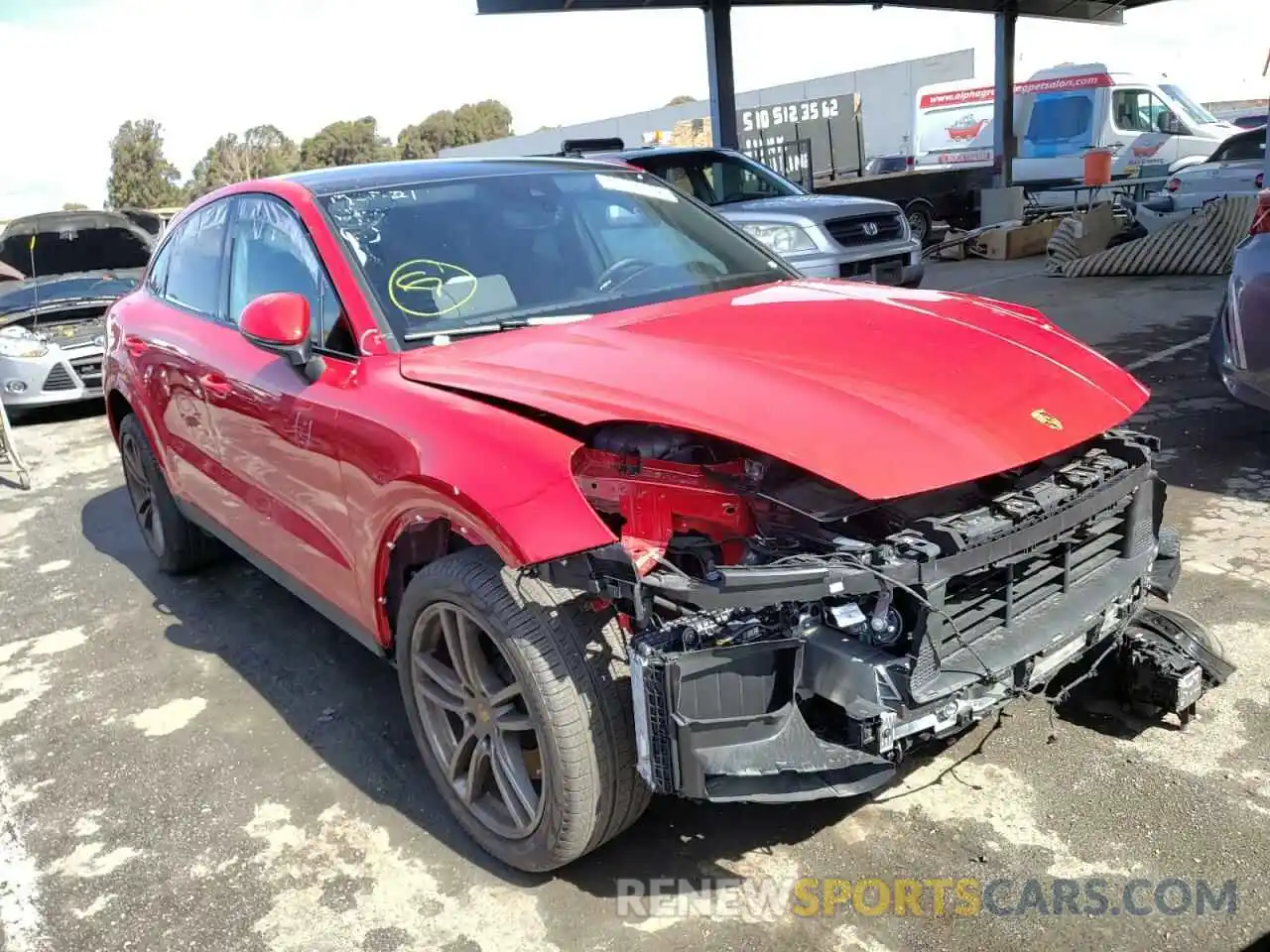 1 Photograph of a damaged car WP1BA2AY6MDA42594 PORSCHE CAYENNE 2021