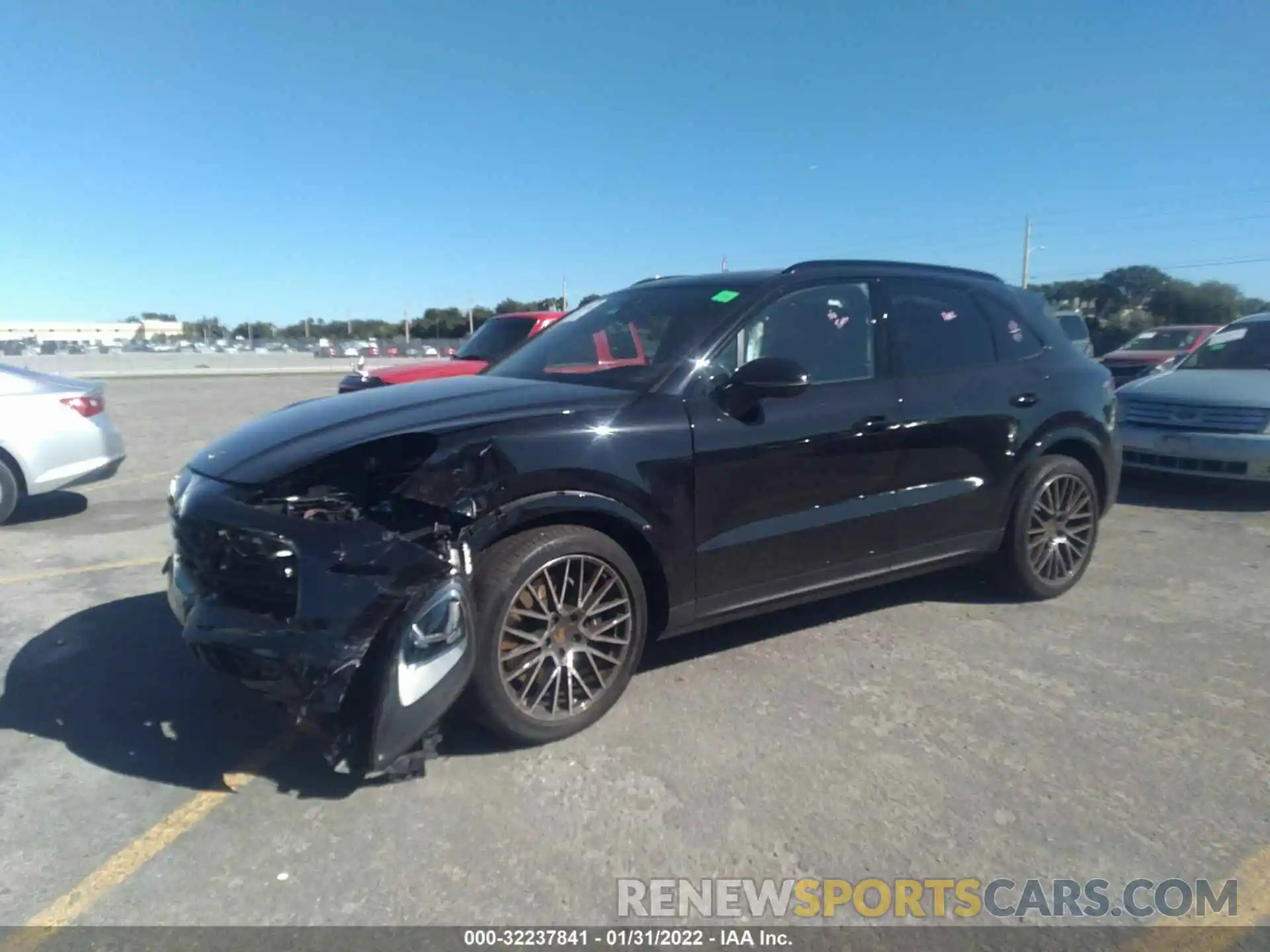 2 Photograph of a damaged car WP1AA2AY5NDA00740 PORSCHE CAYENNE 2022