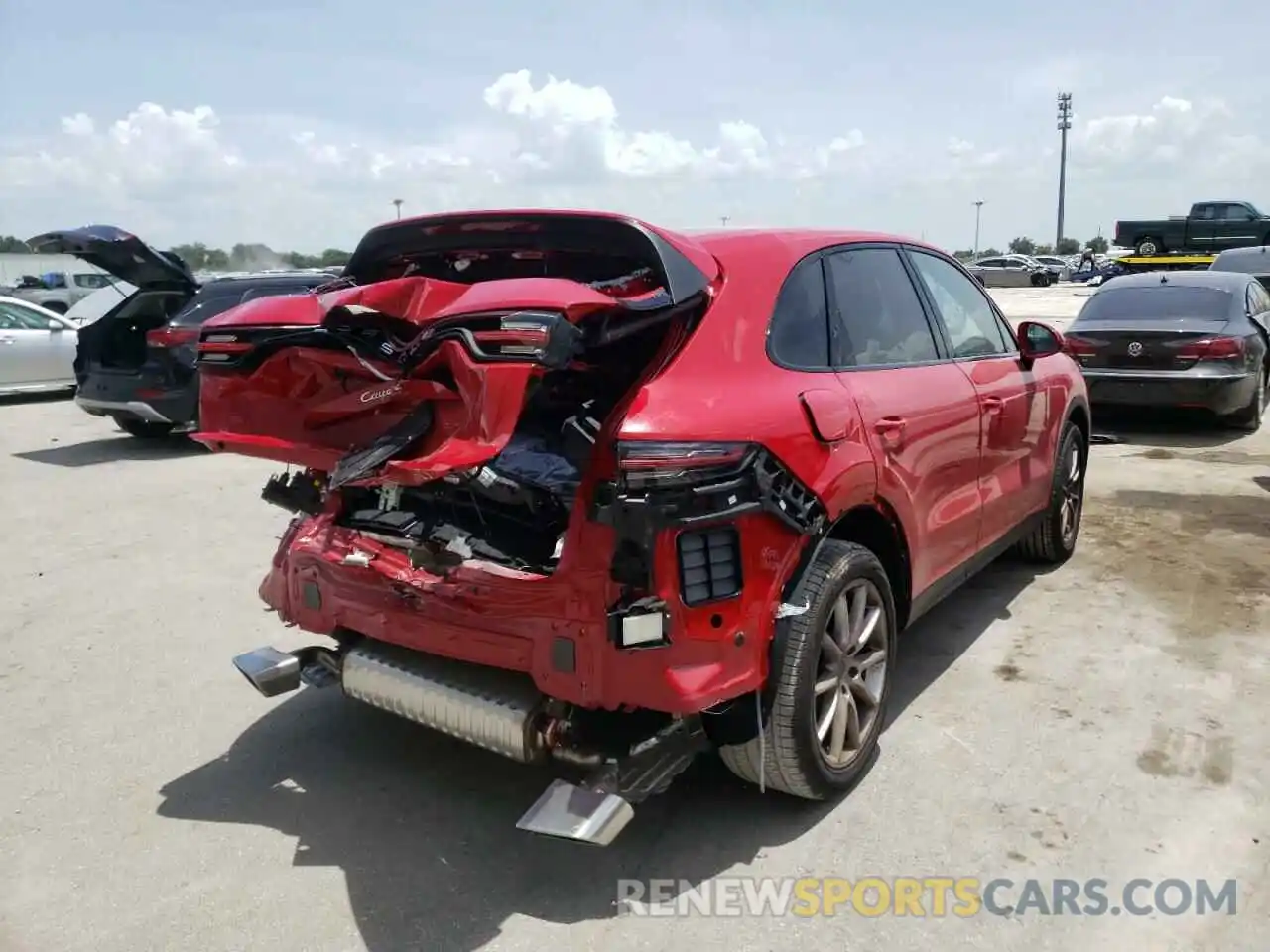 4 Photograph of a damaged car WP1AA2AY6NDA01735 PORSCHE CAYENNE 2022