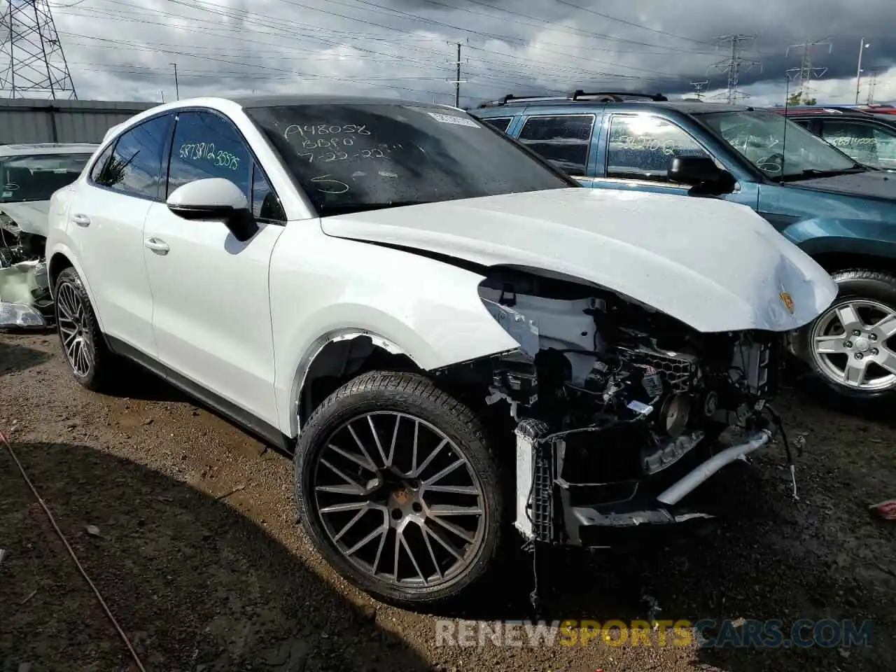 1 Photograph of a damaged car WP1BA2AYXNDA48058 PORSCHE CAYENNE 2022