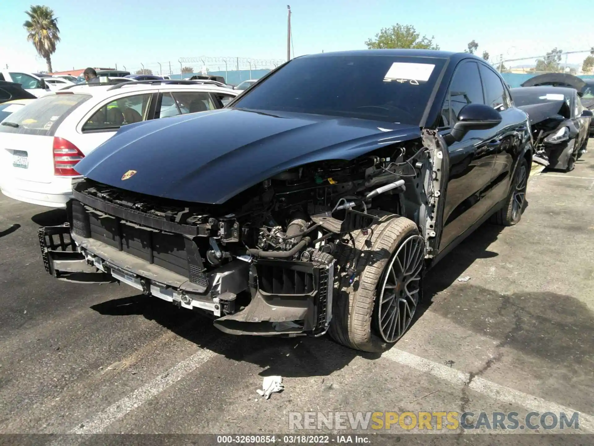 2 Photograph of a damaged car WP1BE2AY1NDA51161 PORSCHE CAYENNE 2022