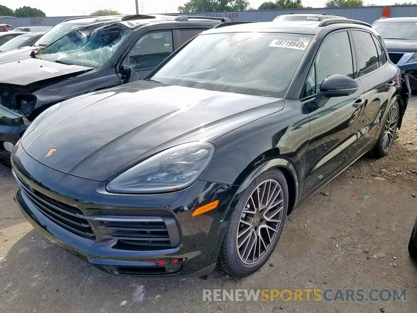 2 Фотография поврежденного автомобиля WP1AB2AY9KDA64563 PORSCHE CAYENNE S 2019