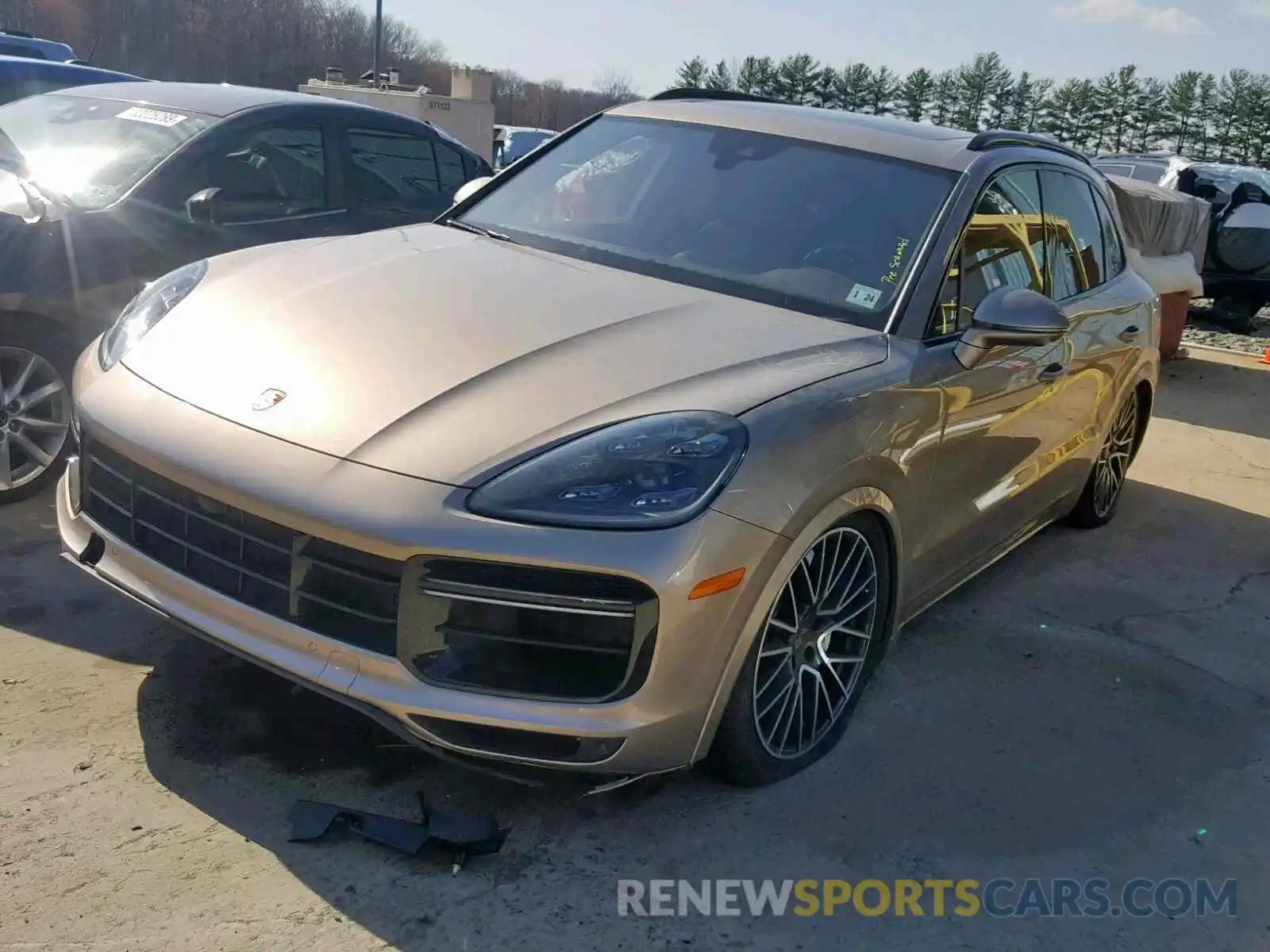 2 Фотография поврежденного автомобиля WP1AF2AY0KDA80431 PORSCHE CAYENNE TU 2019