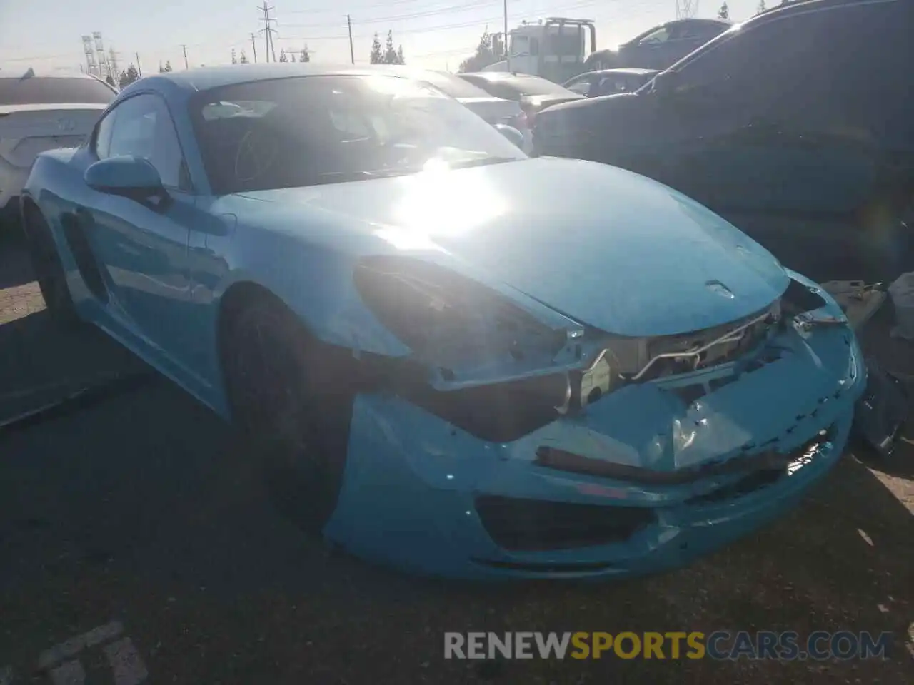 1 Photograph of a damaged car WP0AA2A81KS260738 PORSCHE CAYMAN 2019