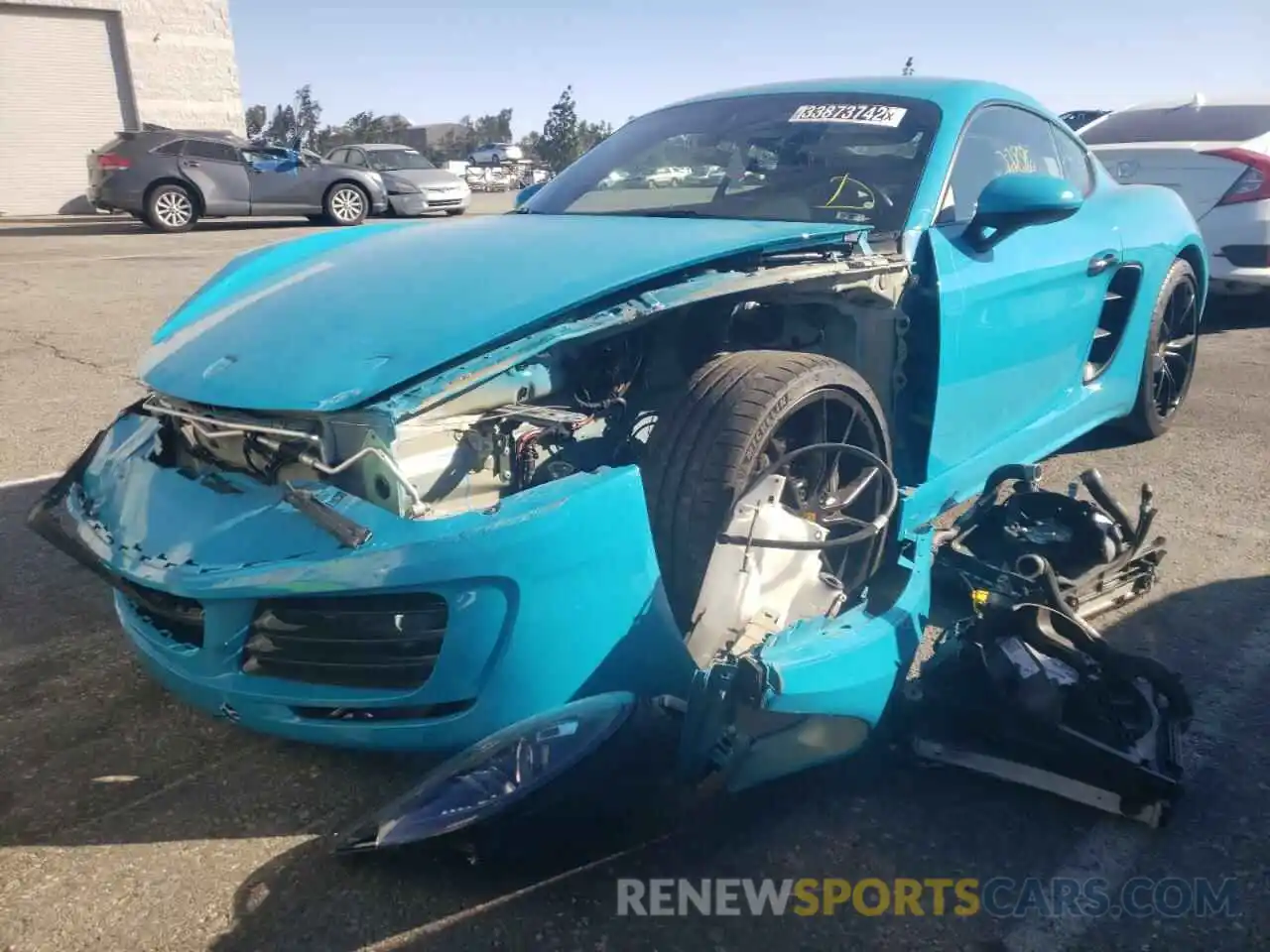 2 Photograph of a damaged car WP0AA2A81KS260738 PORSCHE CAYMAN 2019