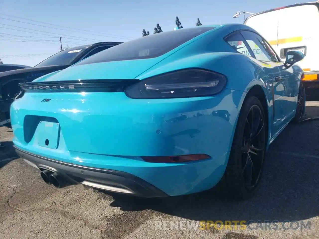 4 Photograph of a damaged car WP0AA2A81KS260738 PORSCHE CAYMAN 2019