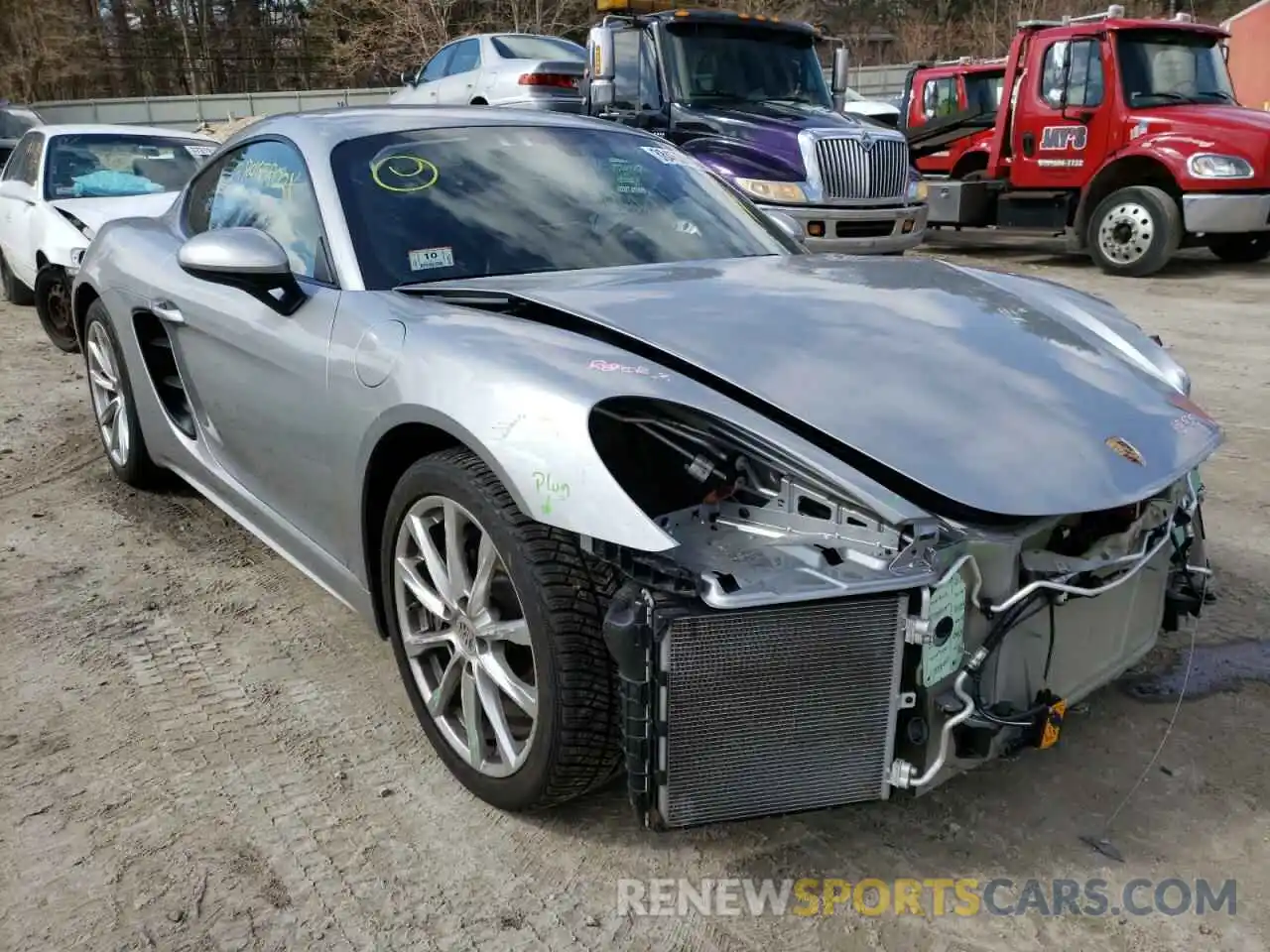 1 Photograph of a damaged car WP0AA2A83KS260434 PORSCHE CAYMAN 2019