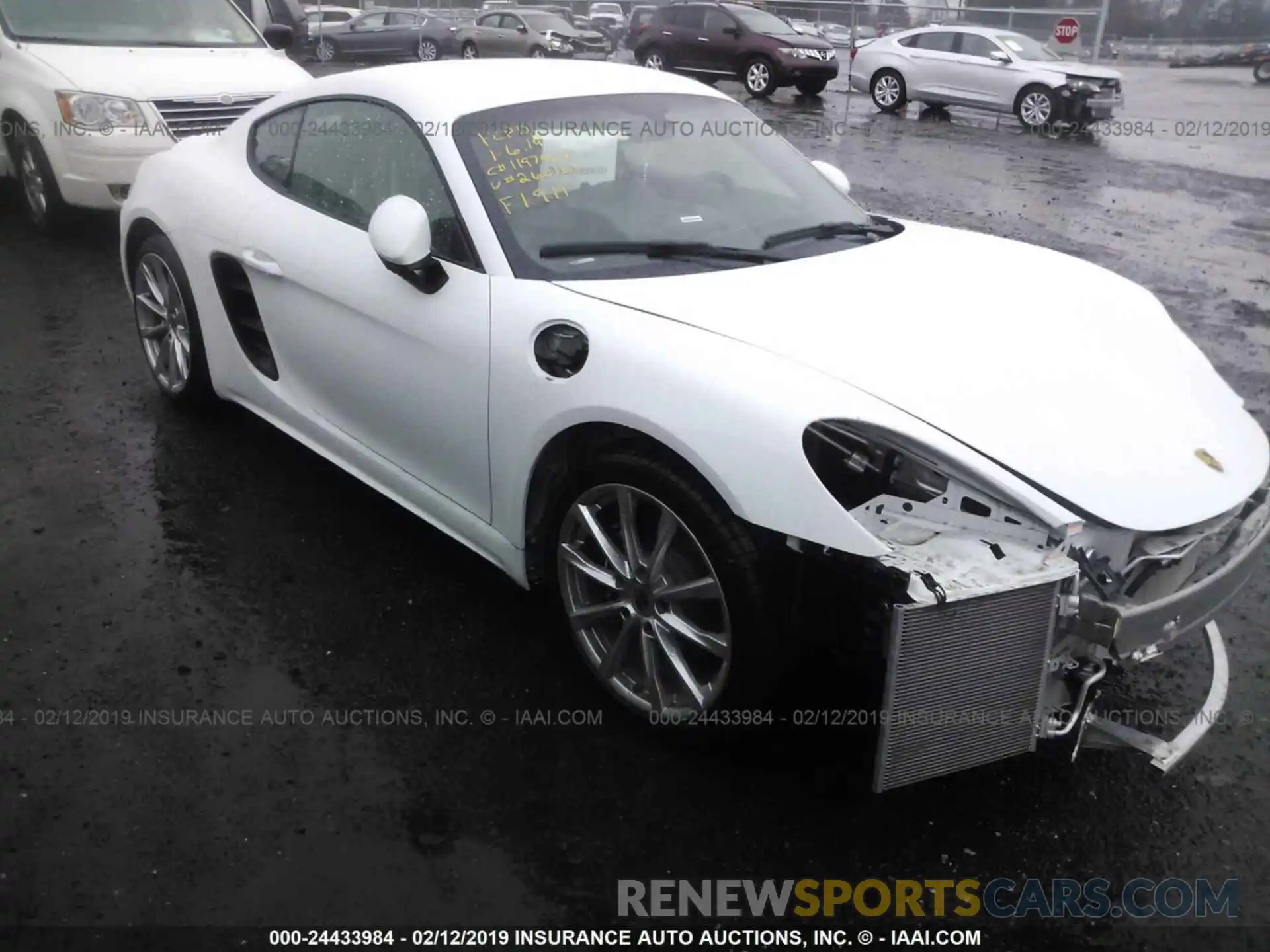 1 Photograph of a damaged car WP0AA2A89KS260163 PORSCHE CAYMAN 2019