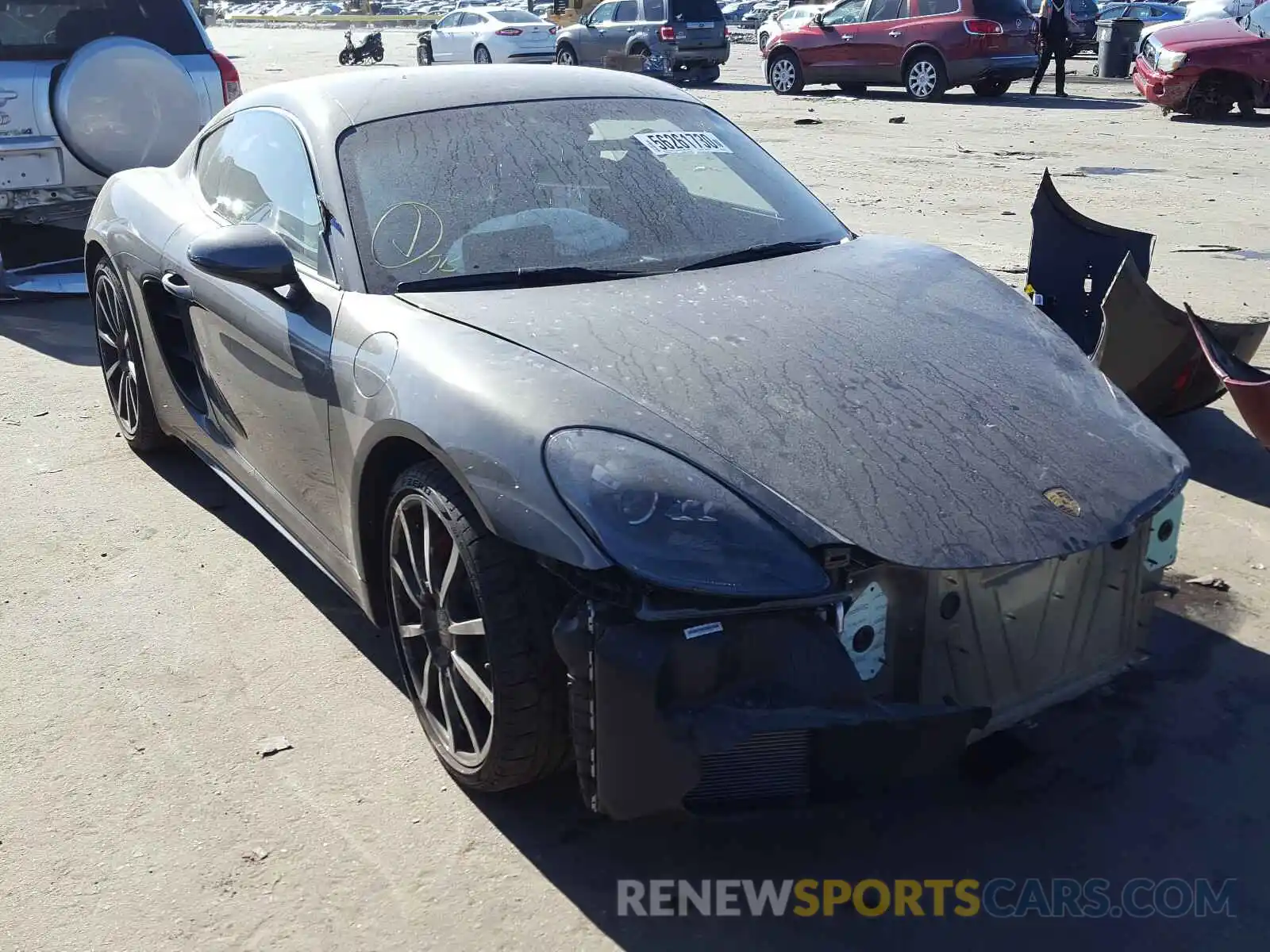 1 Photograph of a damaged car WP0AB2A83KS278462 PORSCHE CAYMAN 2019