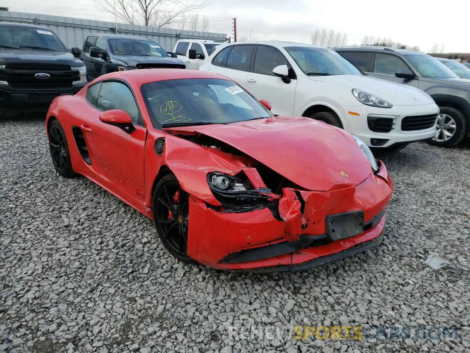 1 Photograph of a damaged car WP0AB2A86KS278133 PORSCHE CAYMAN 2019