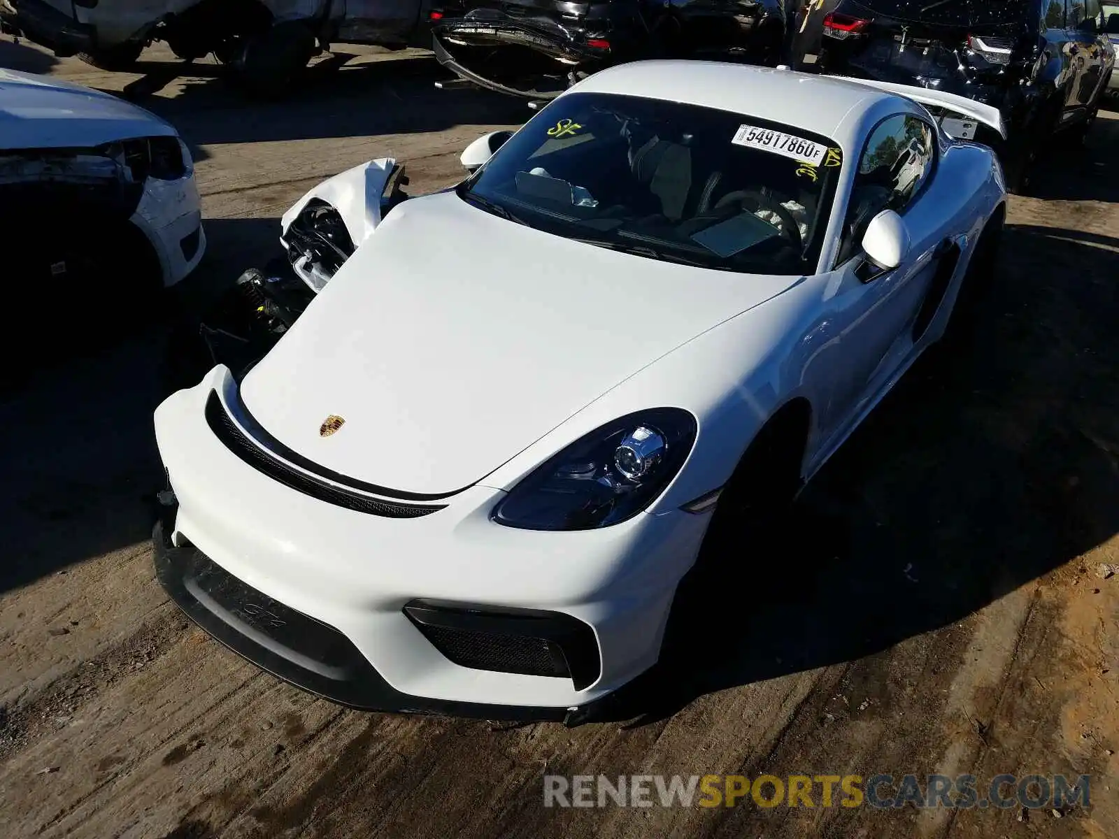 2 Photograph of a damaged car WP0AC2A85LK289364 PORSCHE CAYMAN 2020