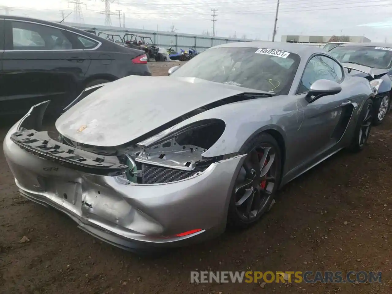 2 Photograph of a damaged car WP0AC2A88LK289620 PORSCHE CAYMAN 2020