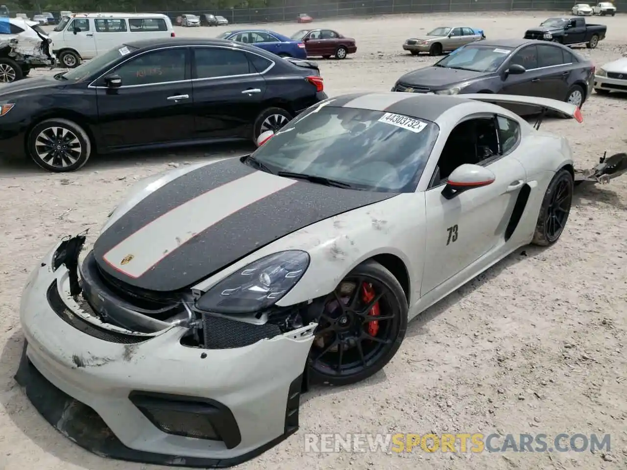 2 Photograph of a damaged car WP0AC2A89LS289139 PORSCHE CAYMAN 2020