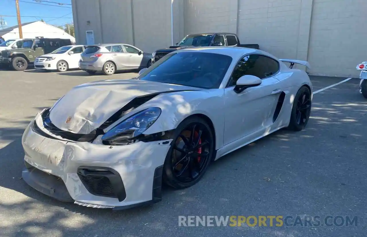 2 Photograph of a damaged car WP0AC2A8XLK289585 PORSCHE CAYMAN 2020