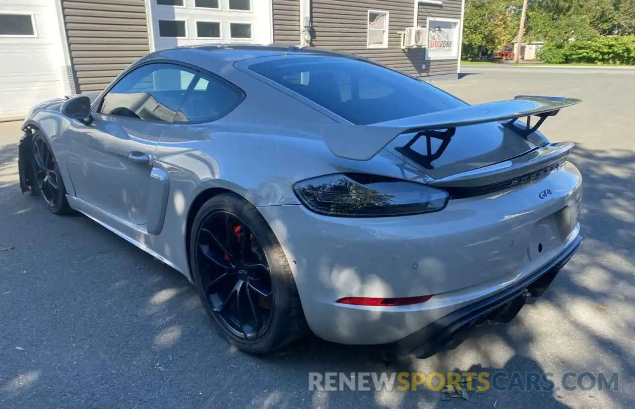 3 Photograph of a damaged car WP0AC2A8XLK289585 PORSCHE CAYMAN 2020