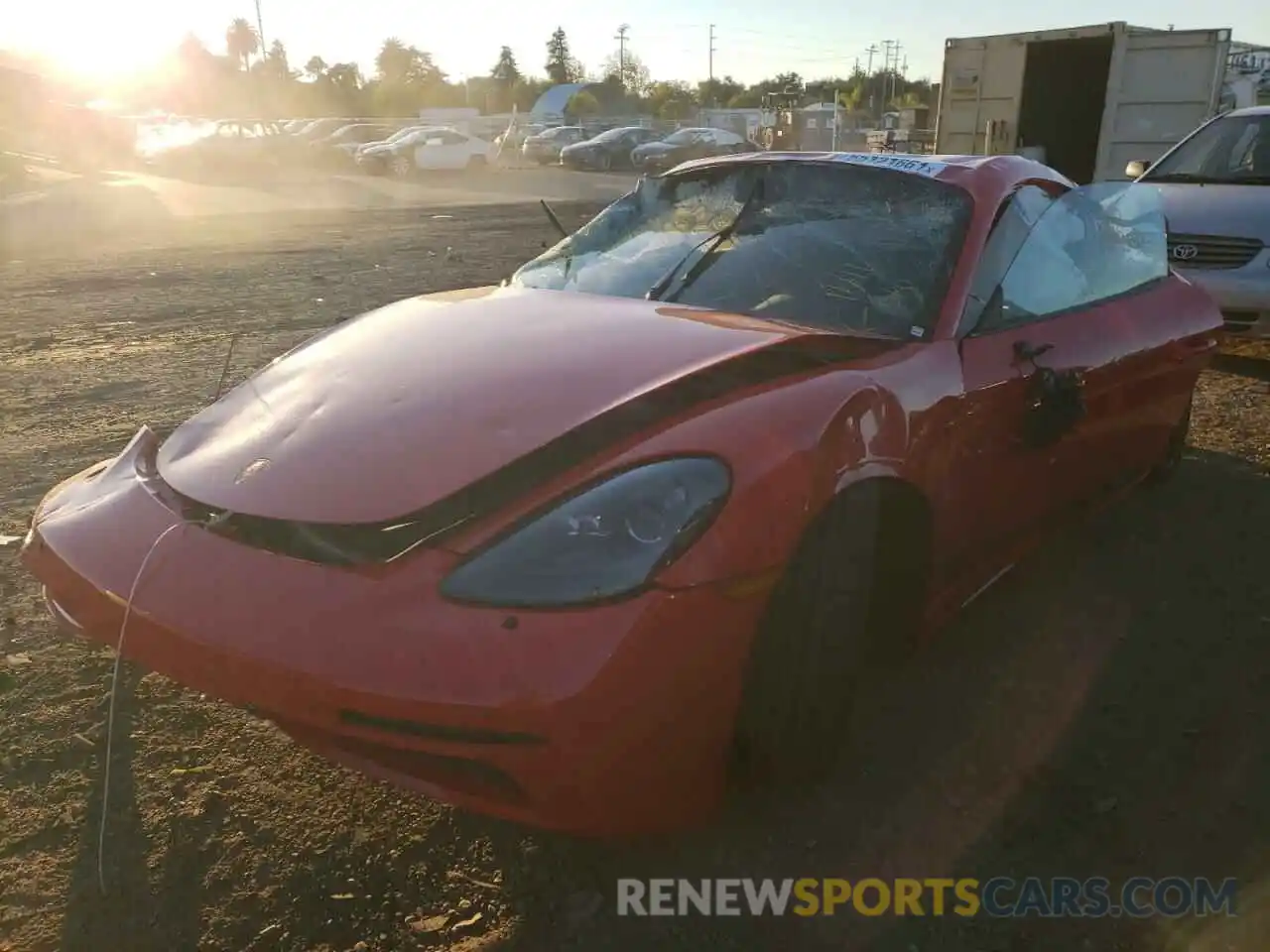 2 Photograph of a damaged car WP0AA2A82MS260301 PORSCHE CAYMAN 2021